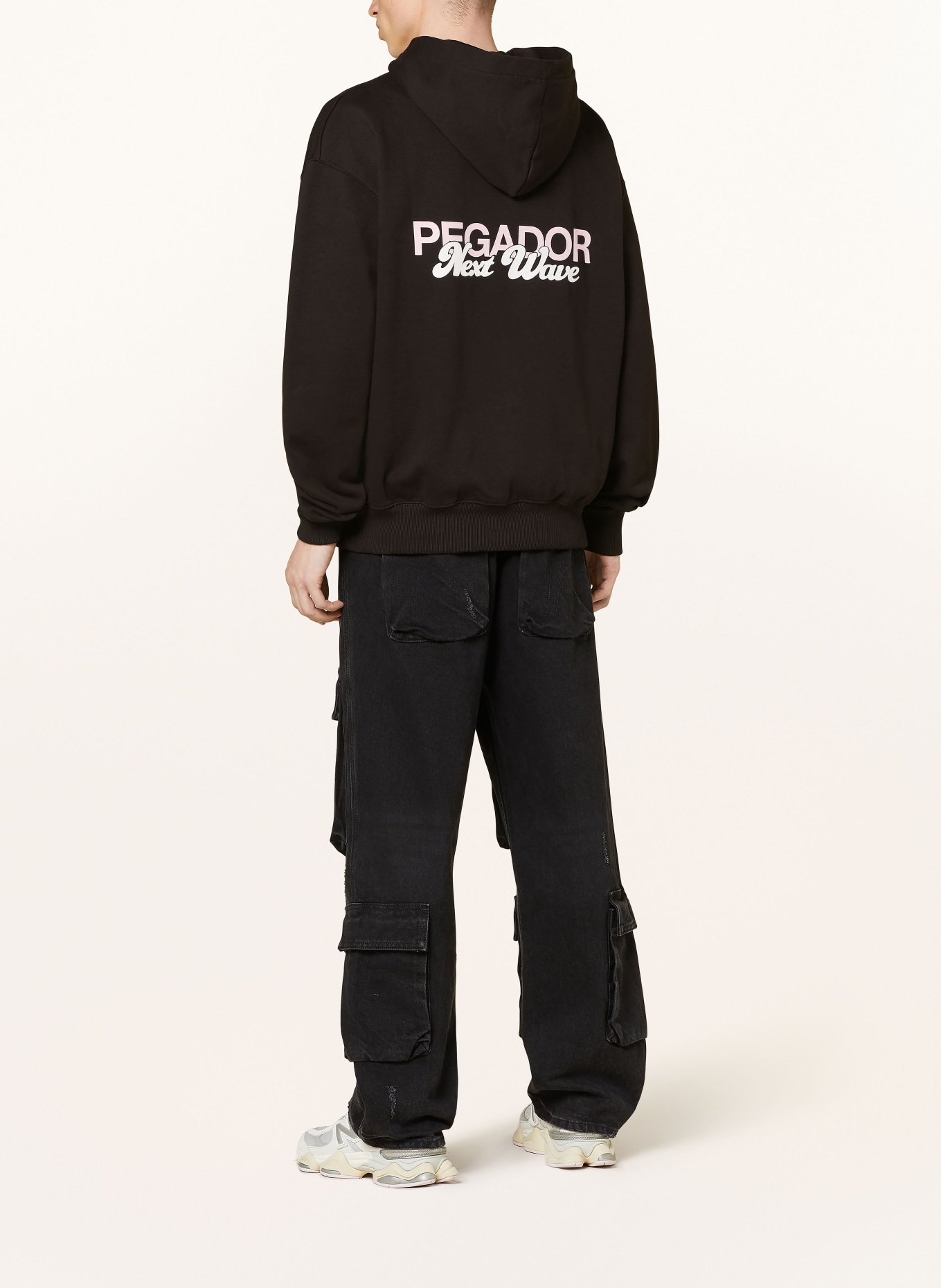 PEGADOR Oversized-Hoodie ALESO, Farbe: SCHWARZ (Bild 2)