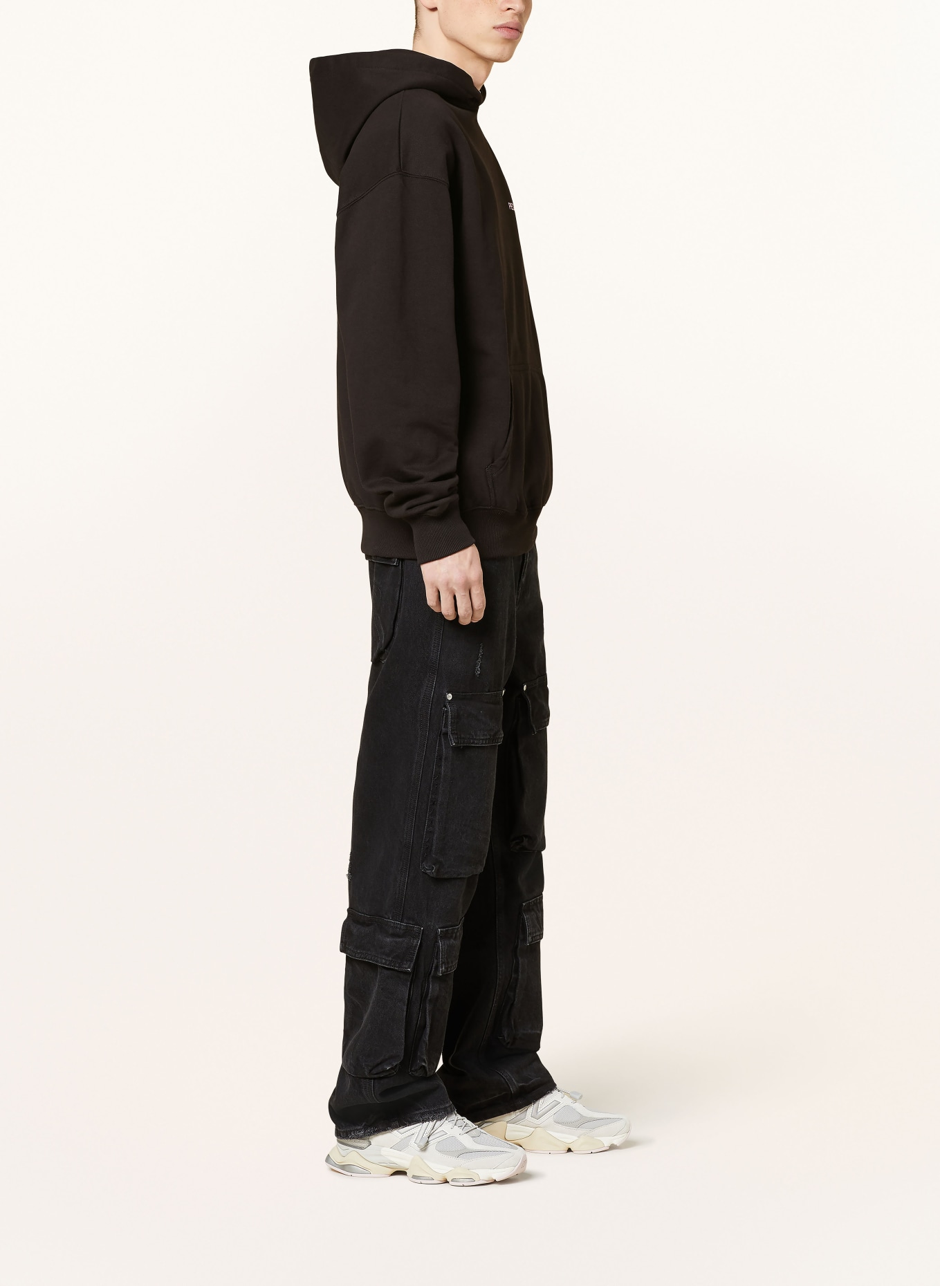 PEGADOR Oversized-Hoodie ALESO, Farbe: SCHWARZ (Bild 4)