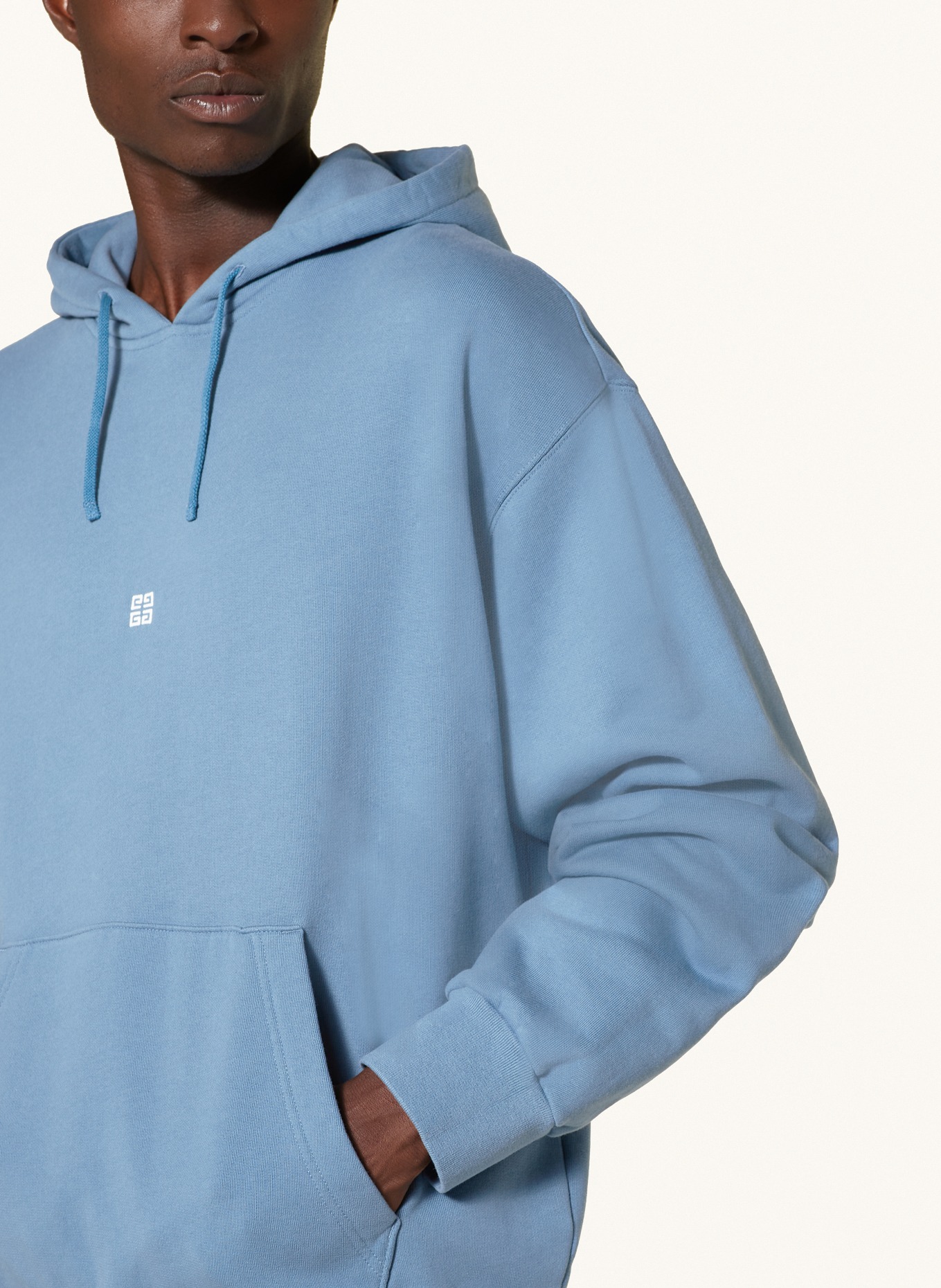 Blue givenchy hoodie hotsell