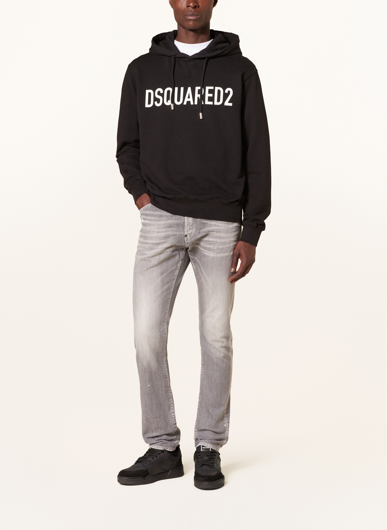 DSQUARED2 Hoodie, Color: BLACK (Image 2)