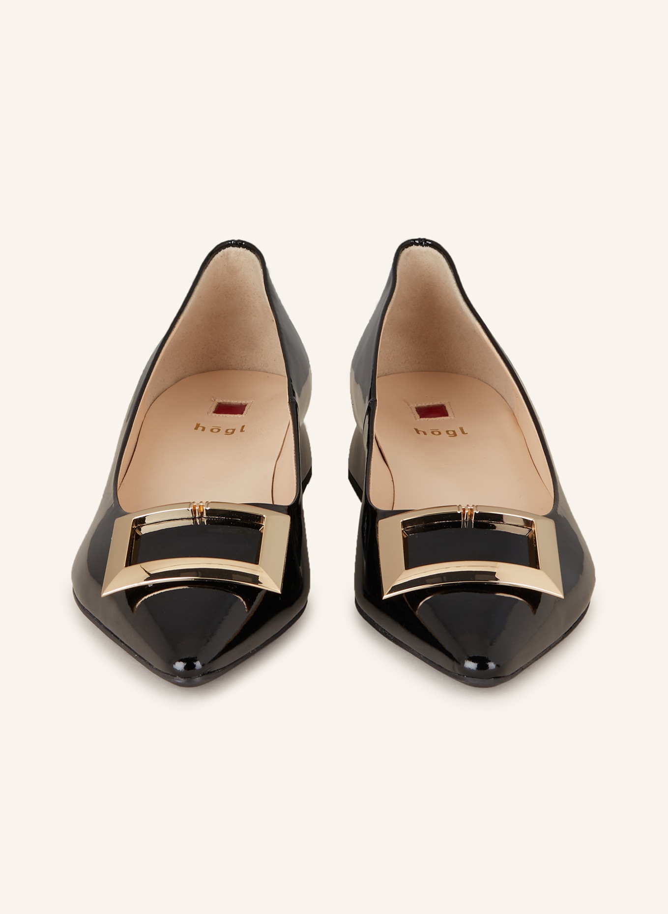 Högl Czółenka lakierowane: CZARNY