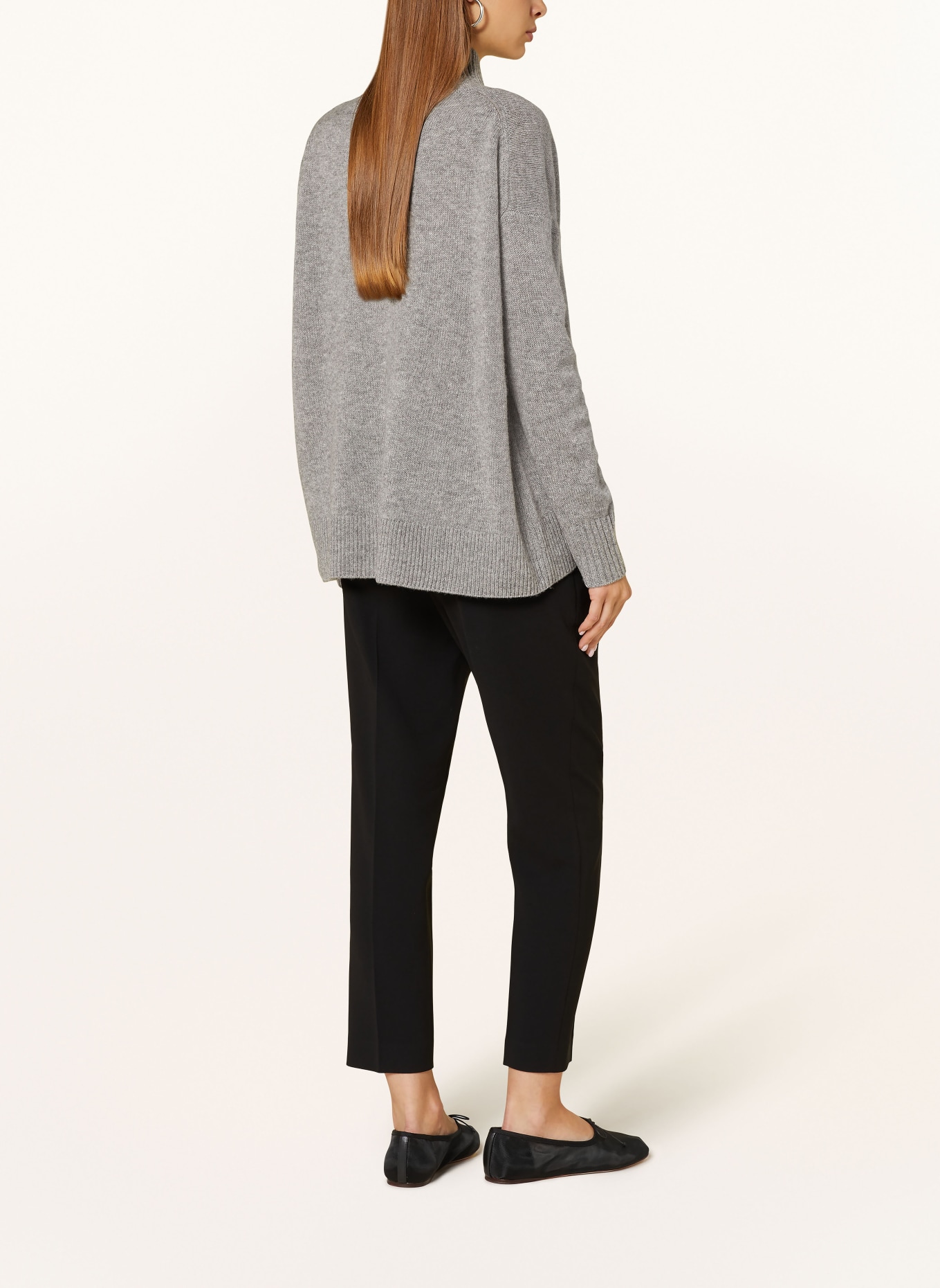 darling harbour Pullover mit Cashmere: GRAU MELANGE