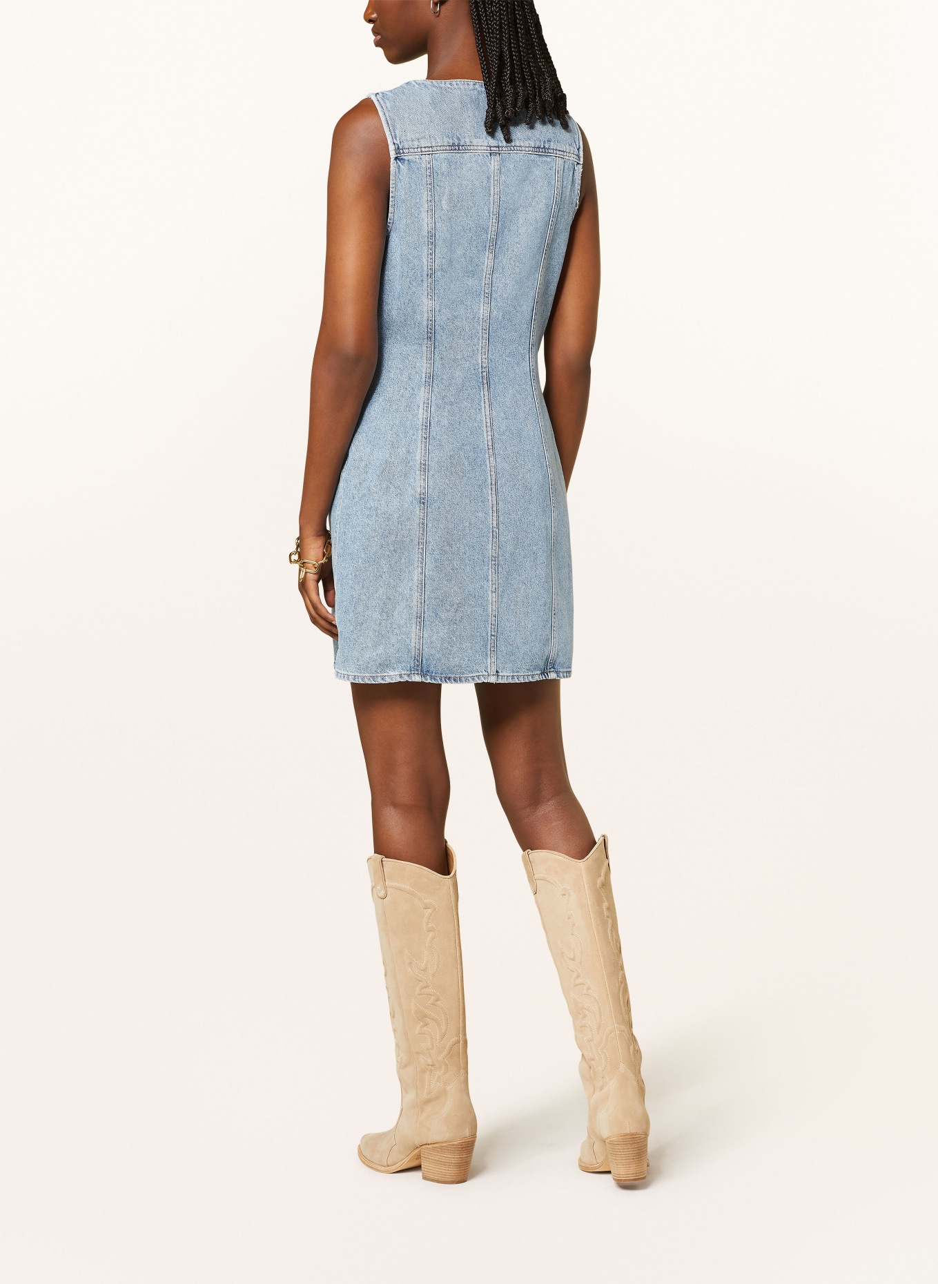 AGOLDE Denim dress TRINA in light blue