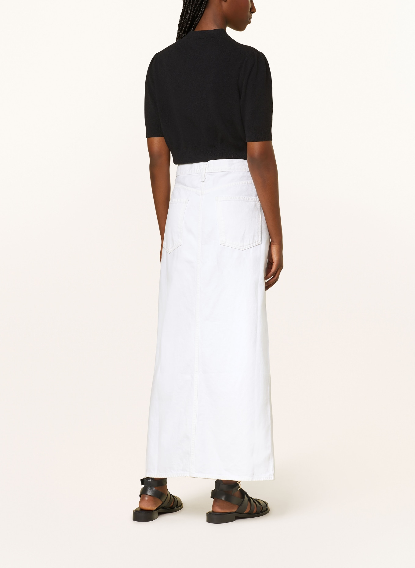 AGOLDE Spódnica jeansowa LEIF: milkshake white