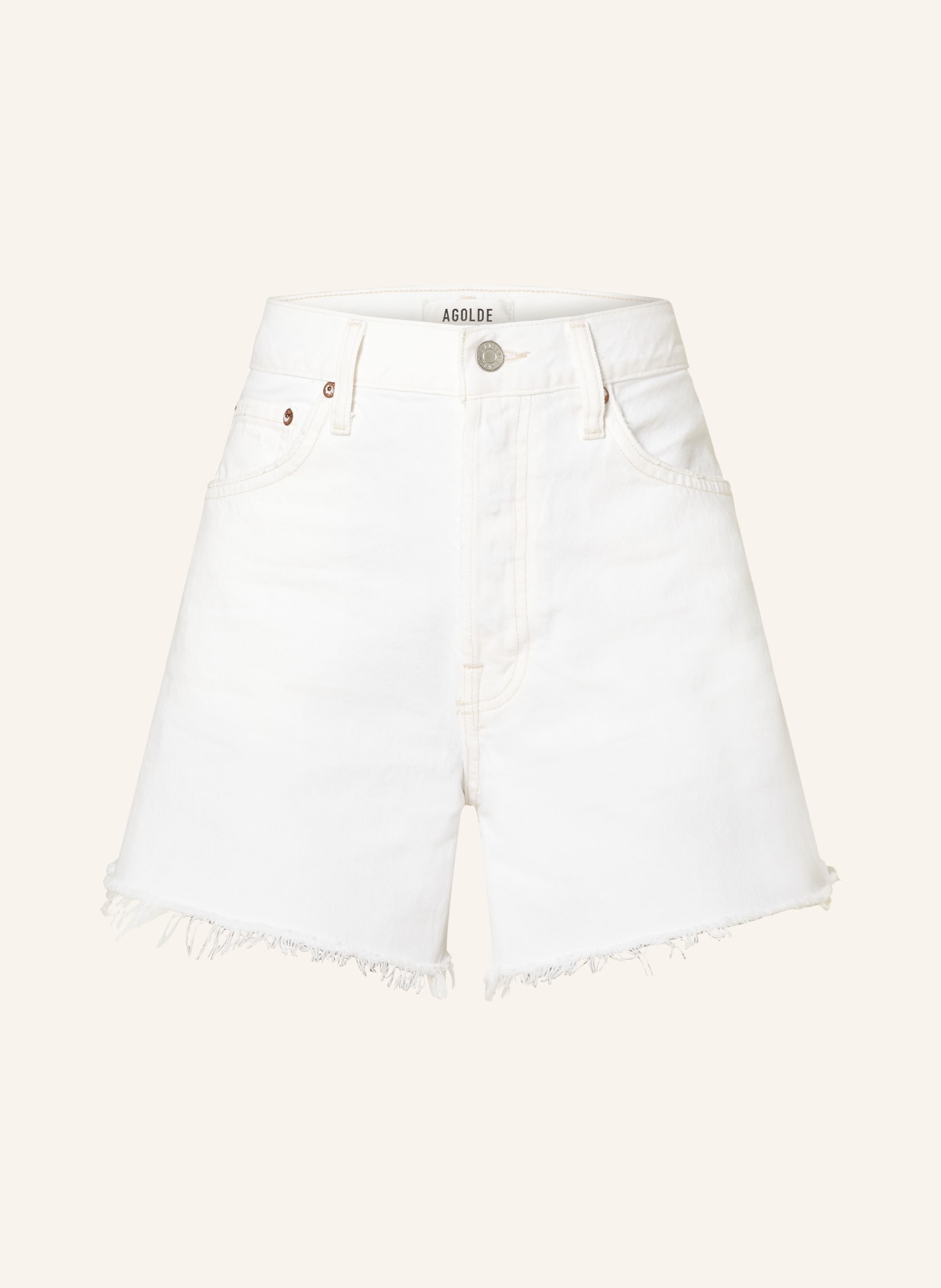 AGOLDE Jeansshorts PARKER, Farbe: panna cotta white (Bild 1)