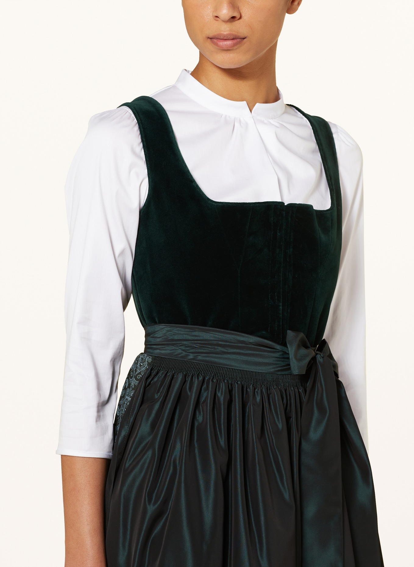 Johann & Johanna Dirndl blouse with 3/4 sleeves, Color: WHITE (Image 3)