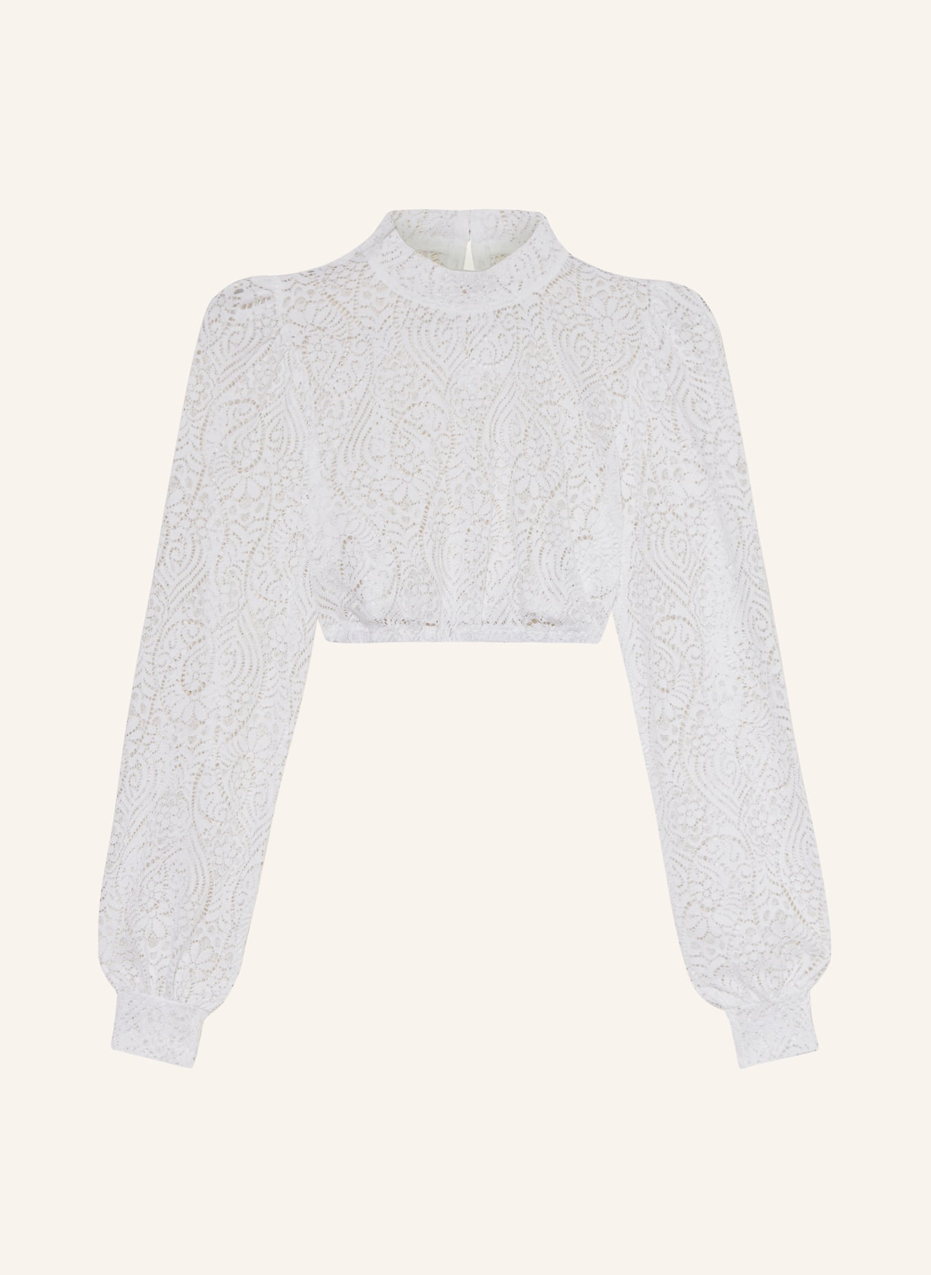 Johann & Johanna Dirndl blouse made of lace, Color: WHITE (Image 1)