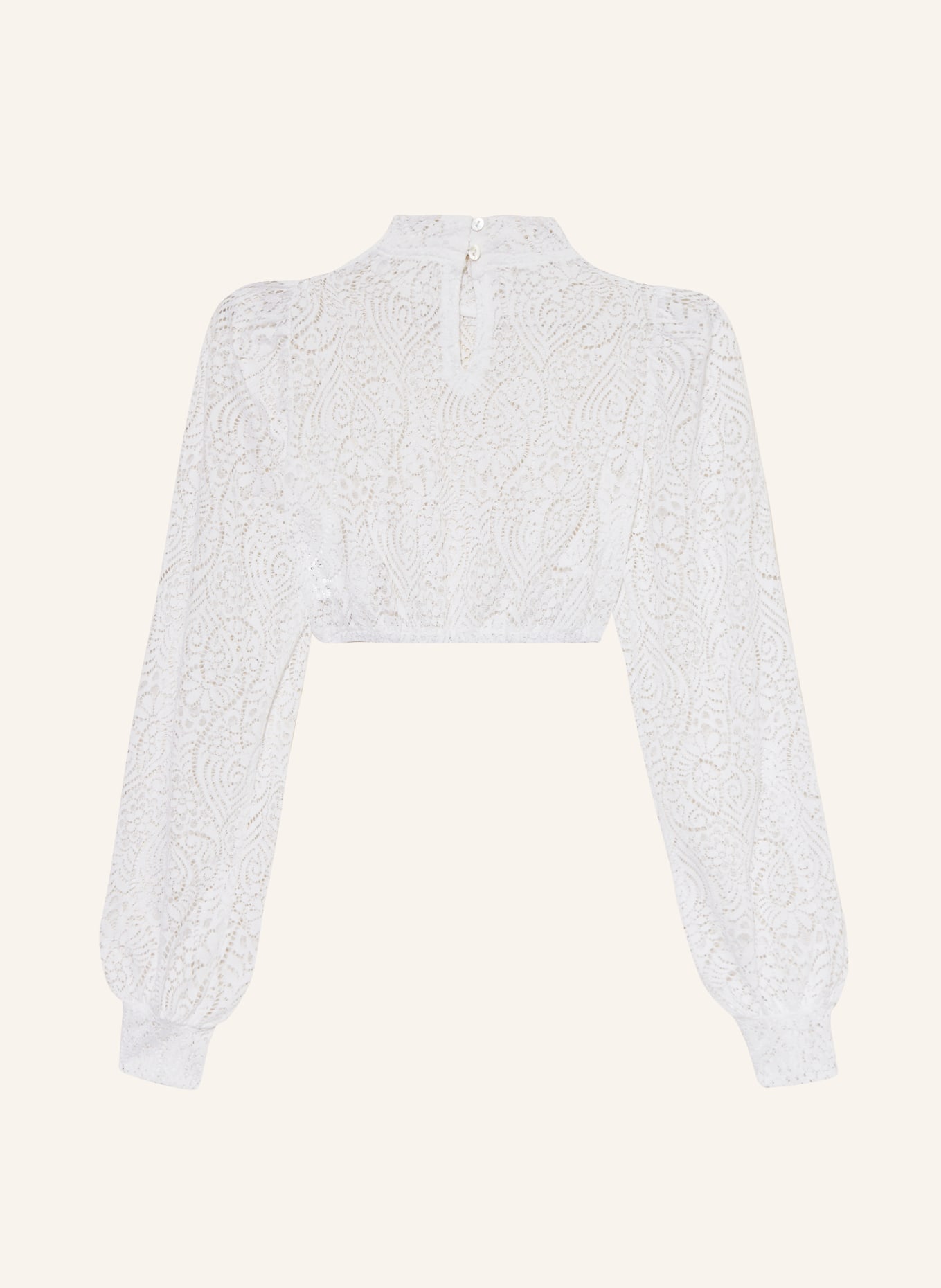 Johann & Johanna Dirndl blouse made of lace, Color: WHITE (Image 2)