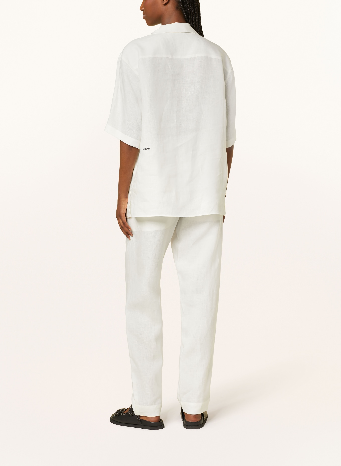 PANGAIA Linen trousers, Color: WHITE (Image 3)