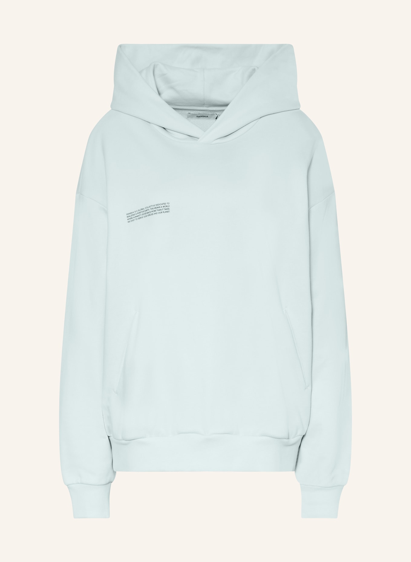 PANGAIA Oversized hoodie: LIGHT BLUE
