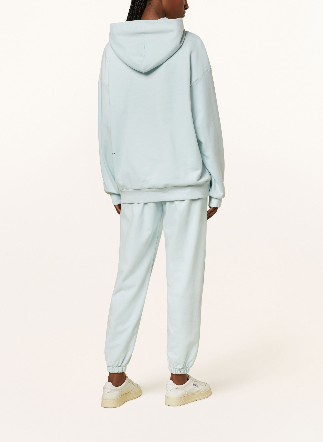 PANGAIA Oversized hoodie: LIGHT BLUE