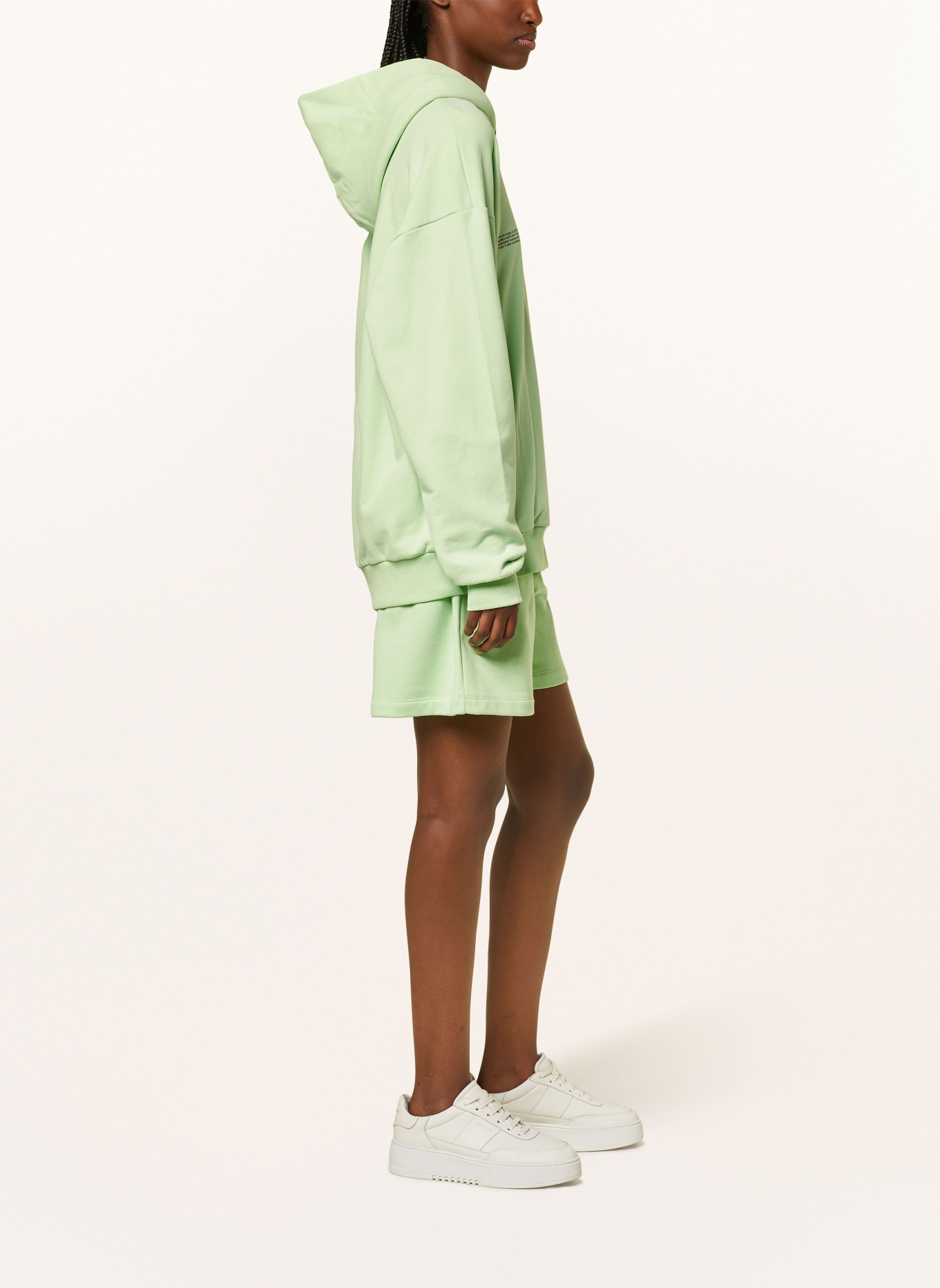 PANGAIA Sweat shorts, Color: LIGHT GREEN (Image 4)