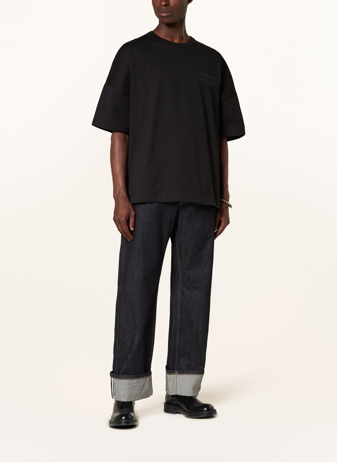 McQUEEN T-shirt: BLACK