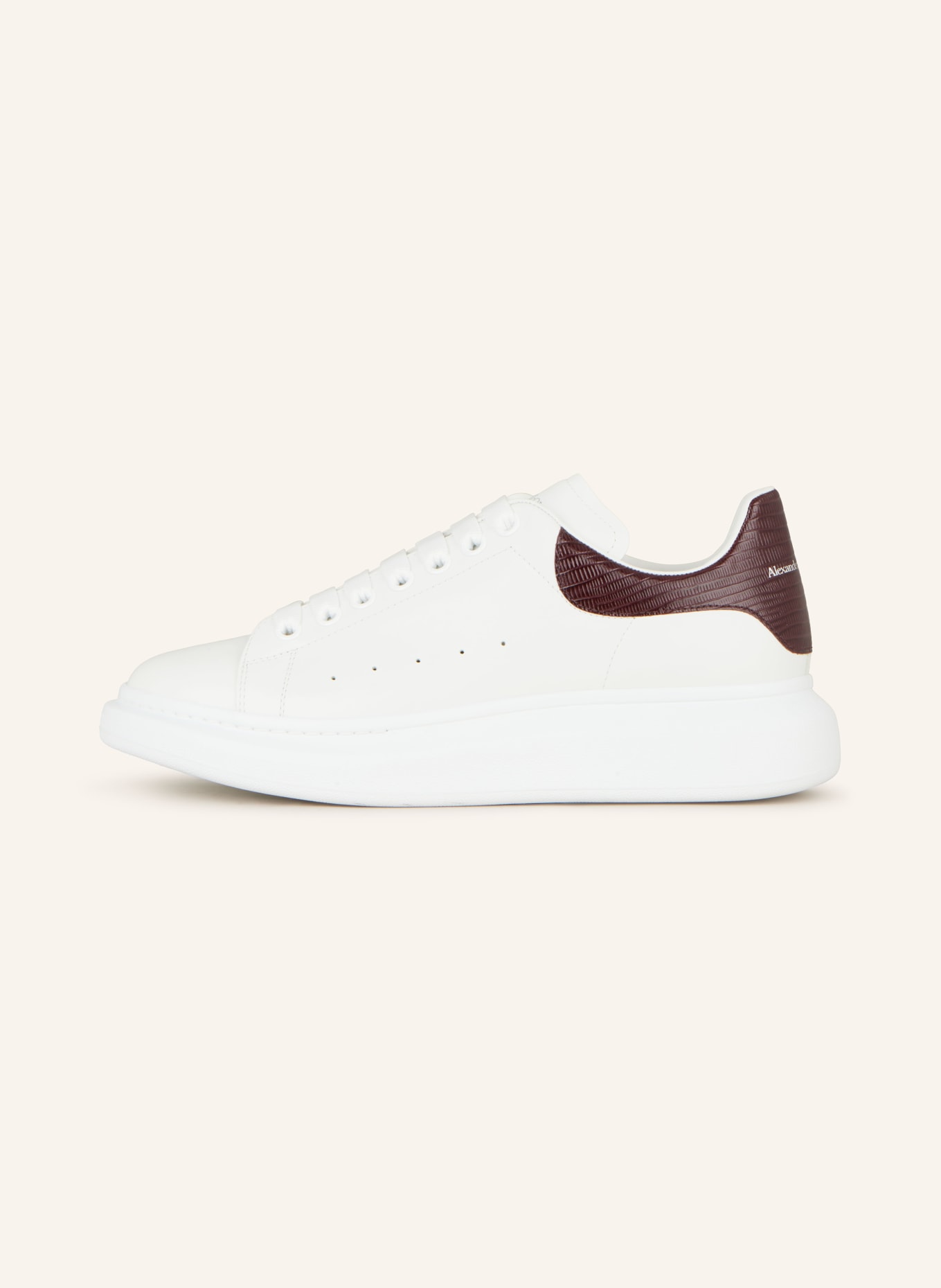 Alexander mcqueen maroon sneakers sales