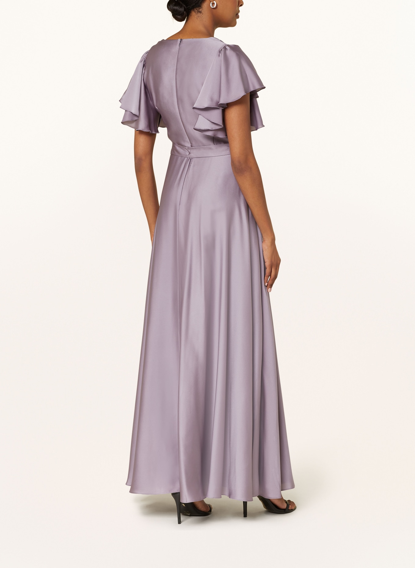 SWING Abendkleid aus Satin: LILA