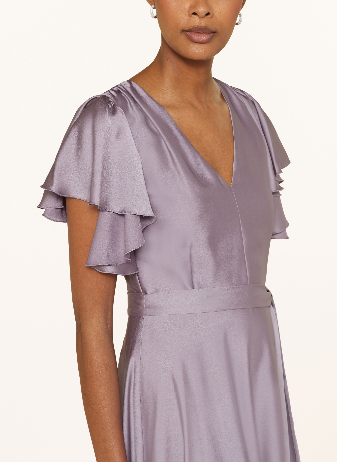 SWING Abendkleid aus Satin: LILA