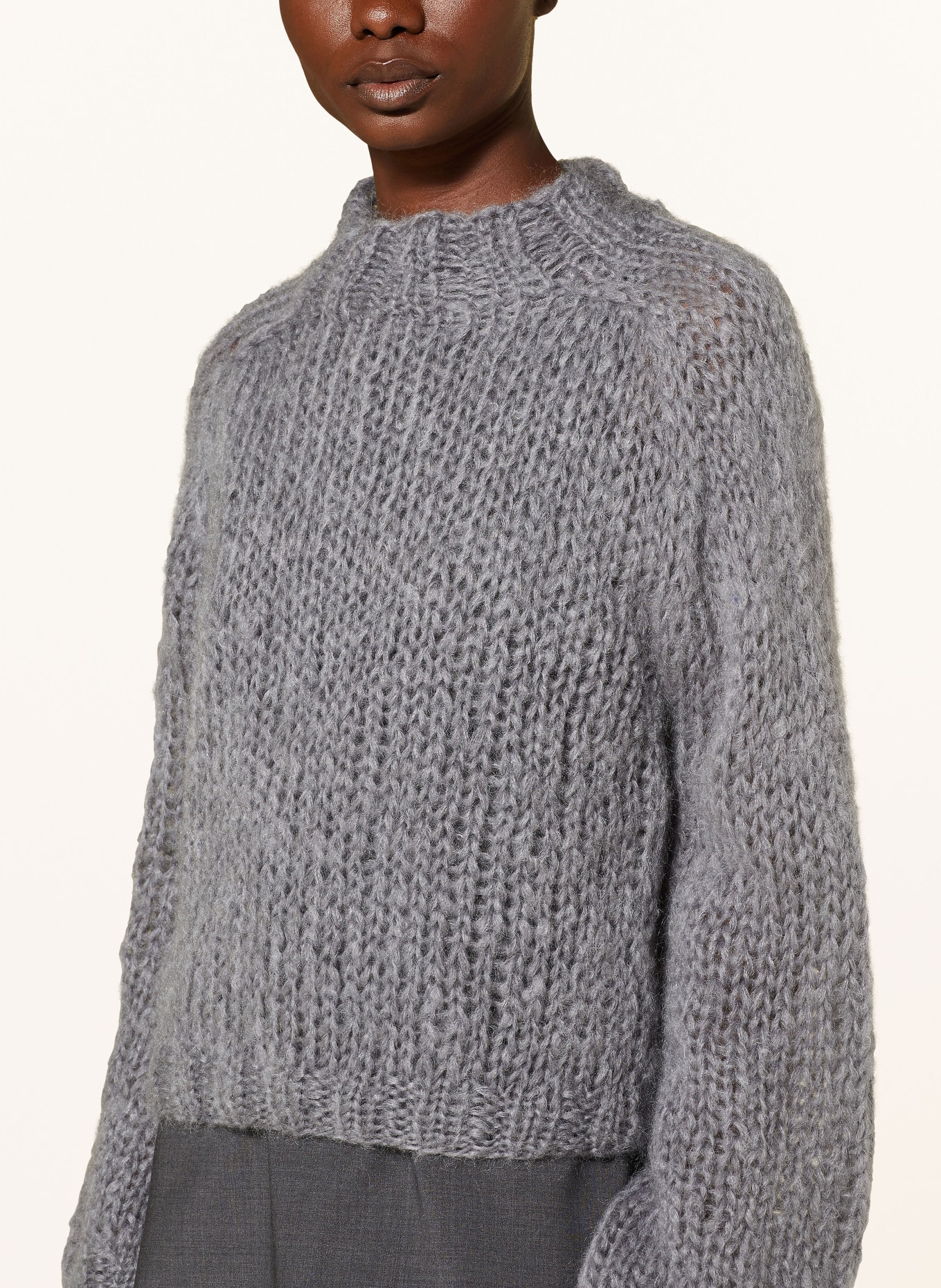 MAIAMI Mohair sweater in gray
