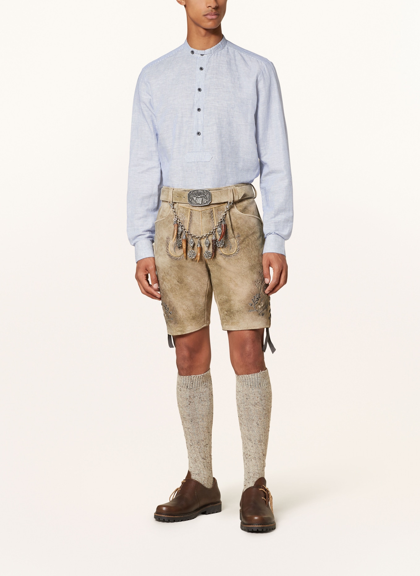 Spieth & Wensky Trachten-Lederhose ETIENNE, Farbe: OLIV (Bild 2)