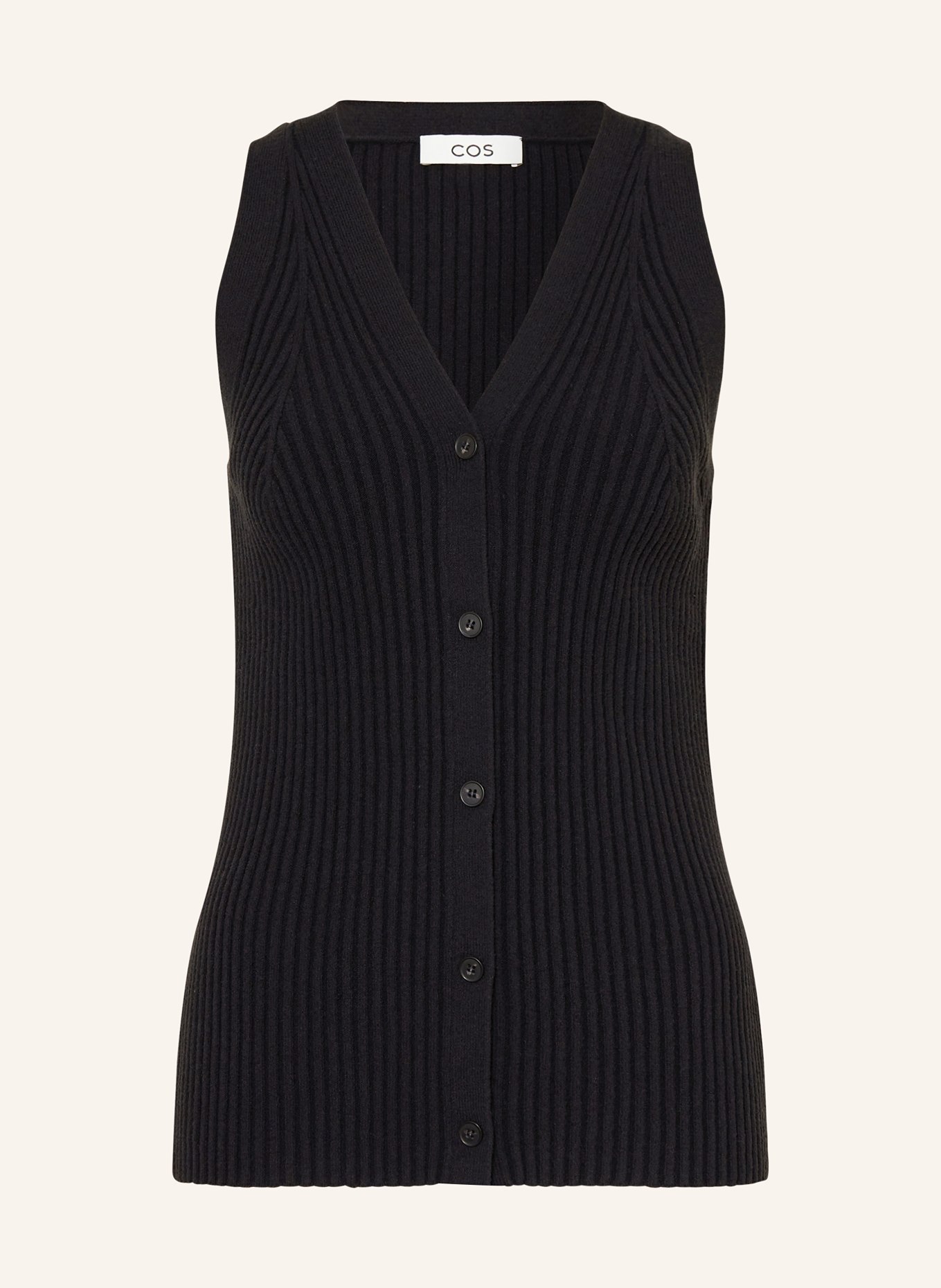 COS Knit vest, Color: BLACK (Image 1)