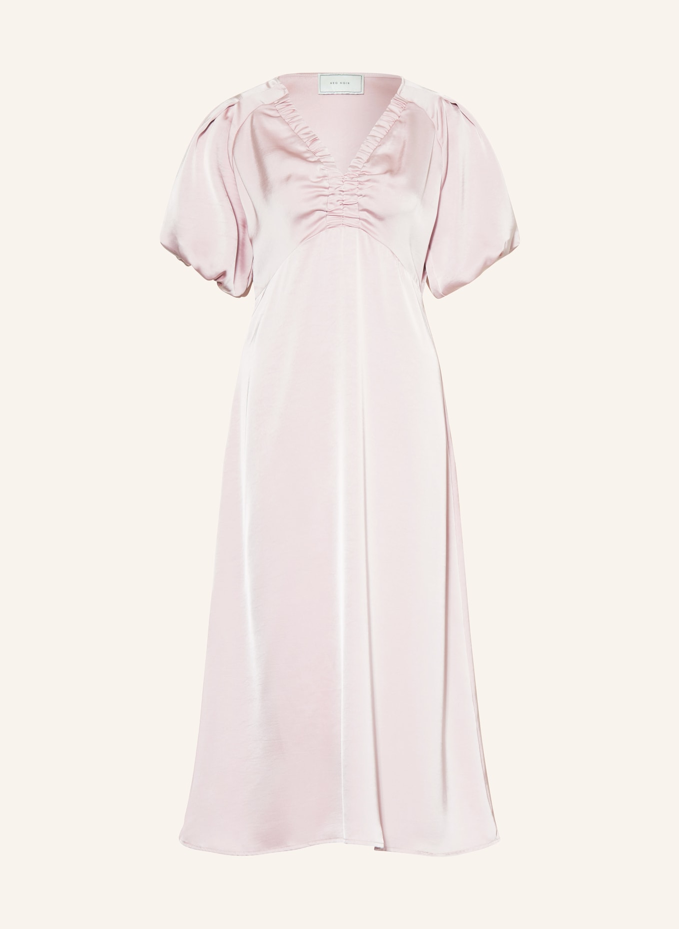 NEO NOIR Sukienka satynowa ILLANA, Kolor: JASNORÓŻOWY (Obrazek 1)