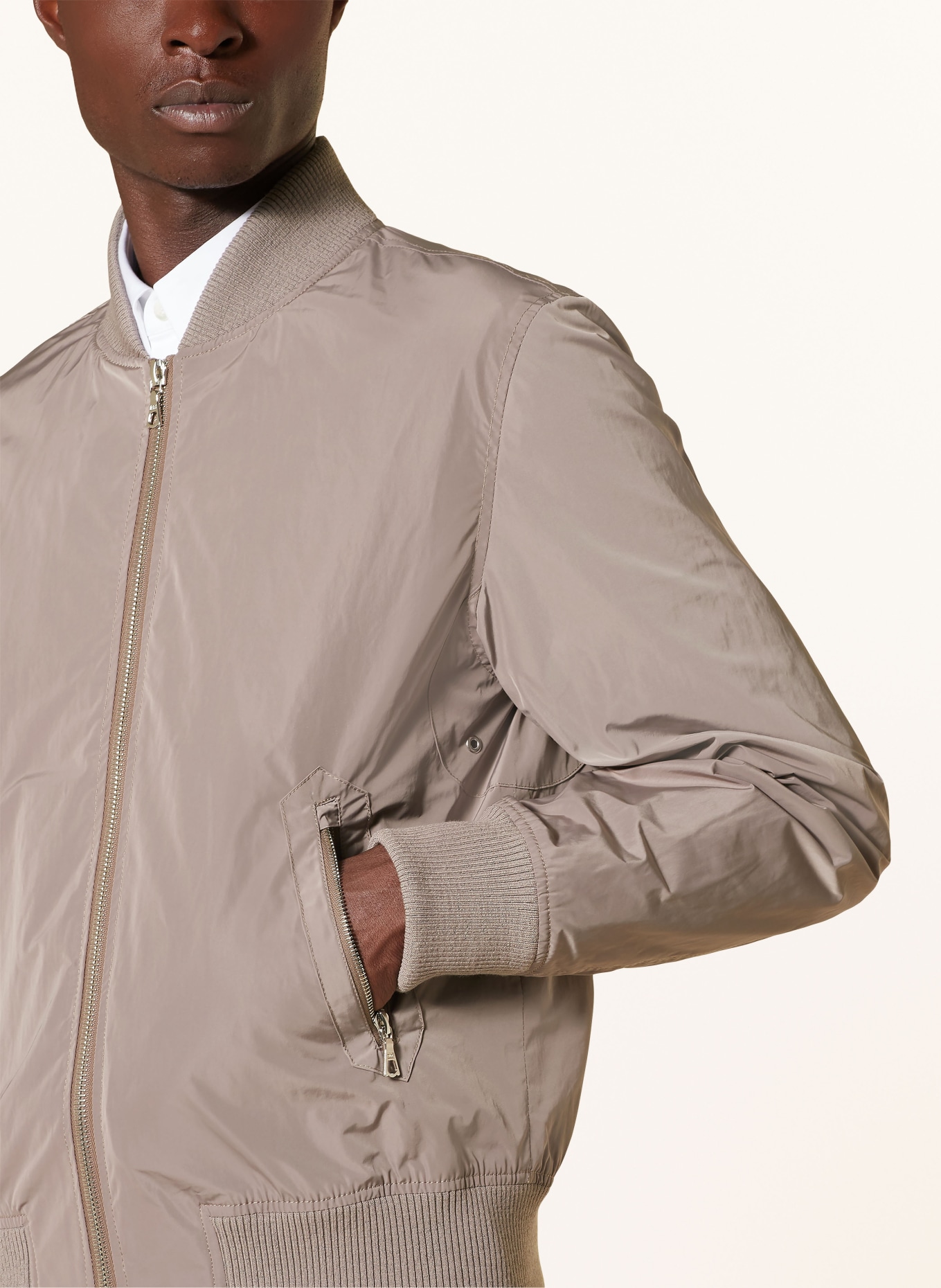 Officine Générale Bomber jacket BERNARD, Color: TAUPE (Image 4)