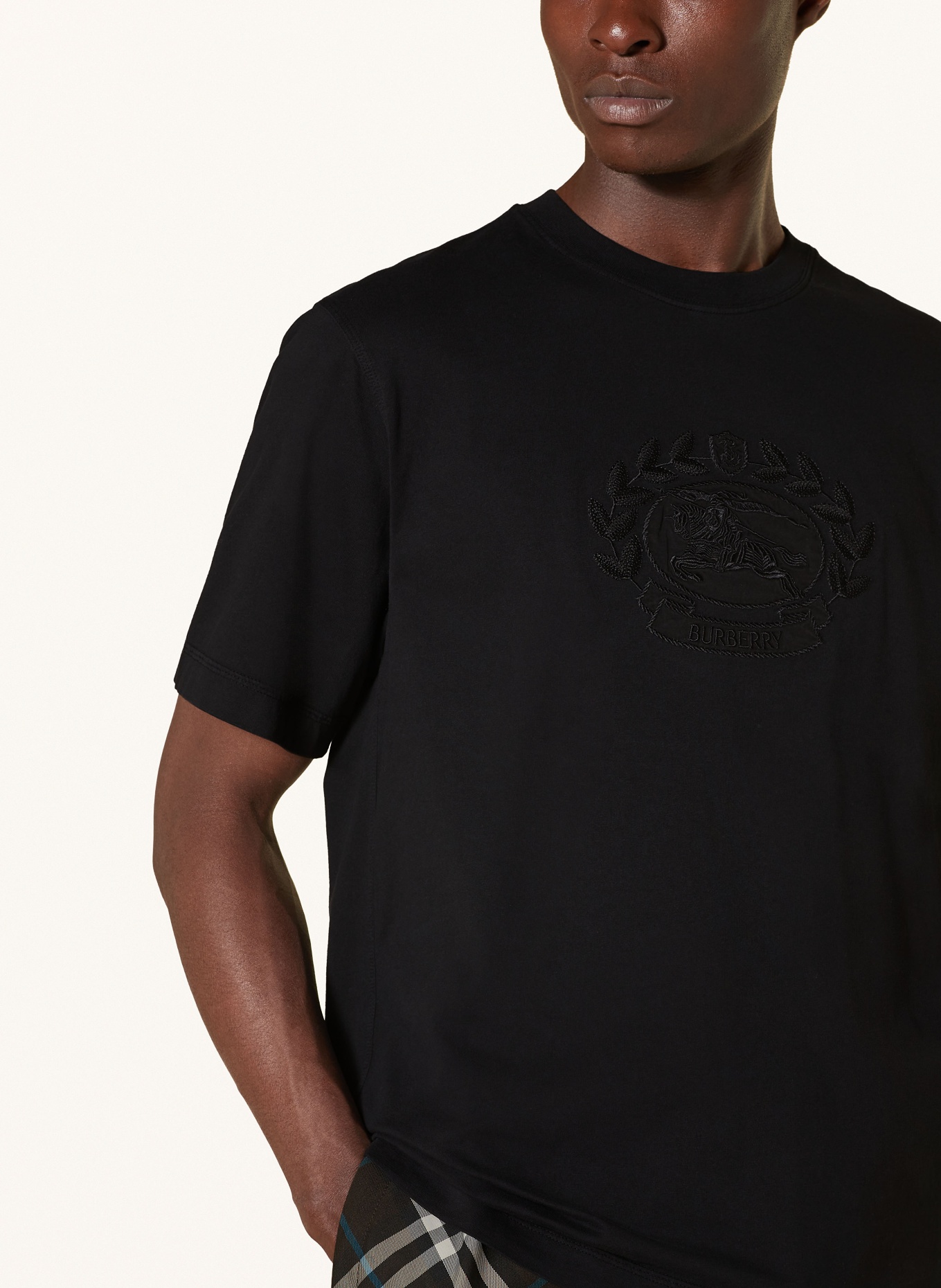 BURBERRY T-shirt: CZARNY