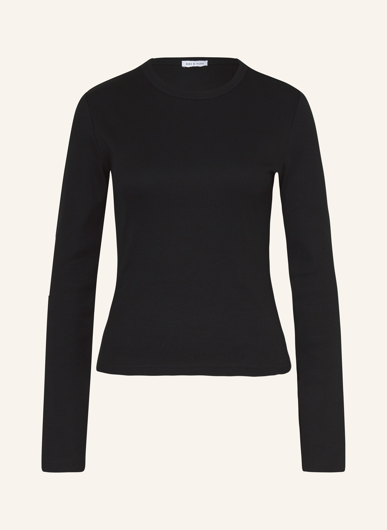 MRS & HUGS Longsleeve: SCHWARZ
