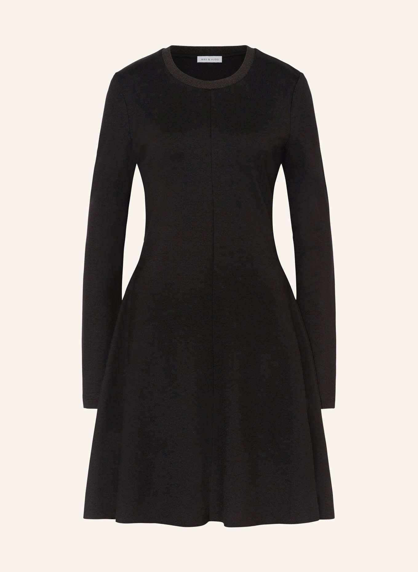 MRS & HUGS Žerzejové šaty: ČERNÁ