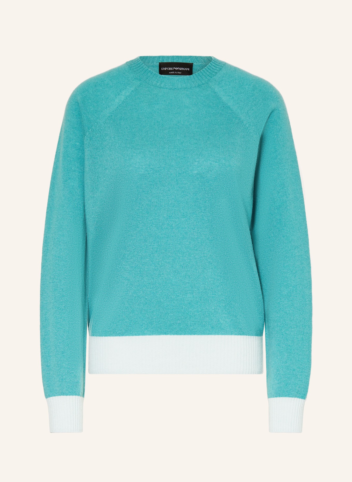 EMPORIO ARMANI Pullover mit Cashmere: MINT