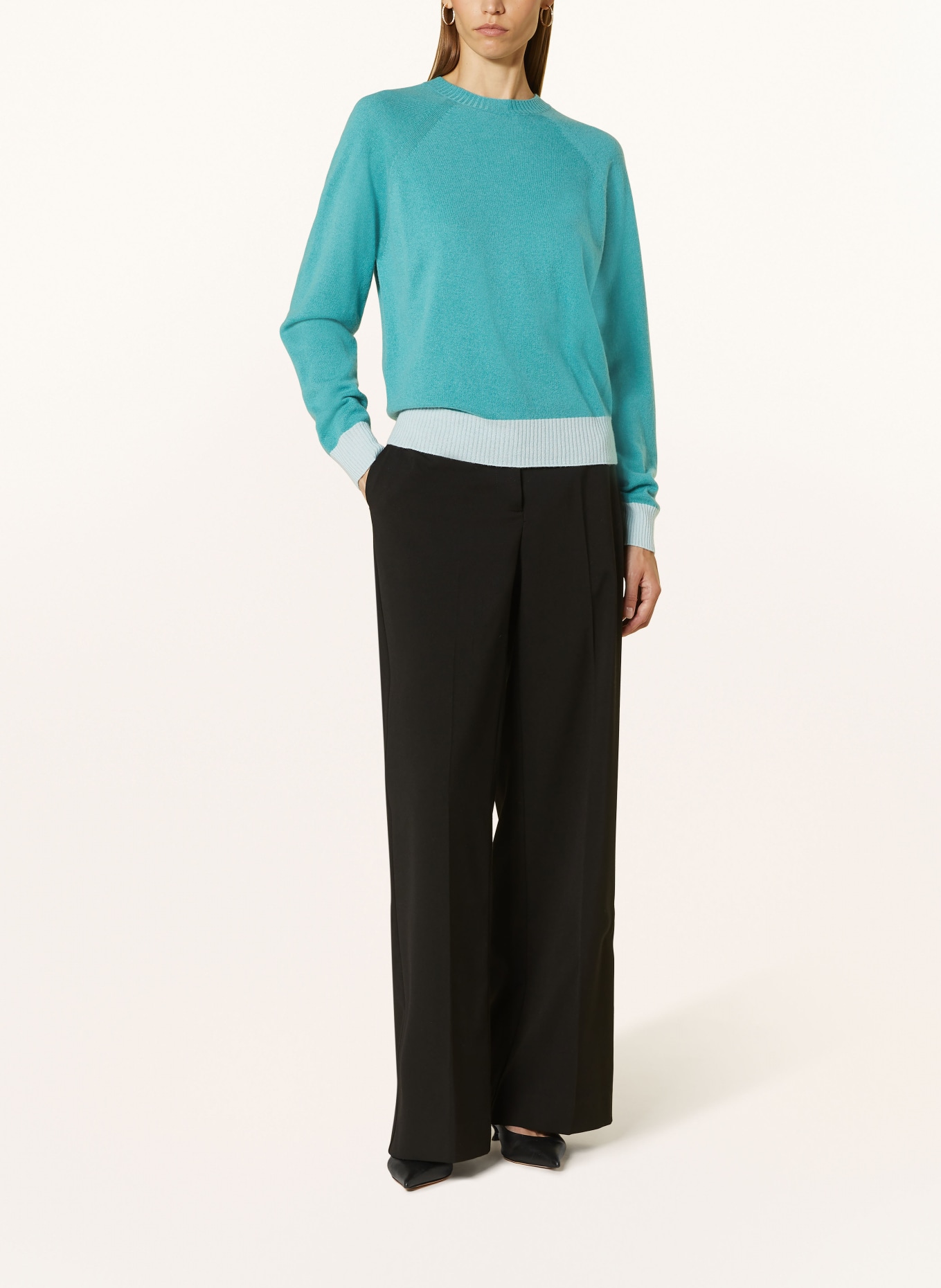 EMPORIO ARMANI Pullover mit Cashmere: MINT