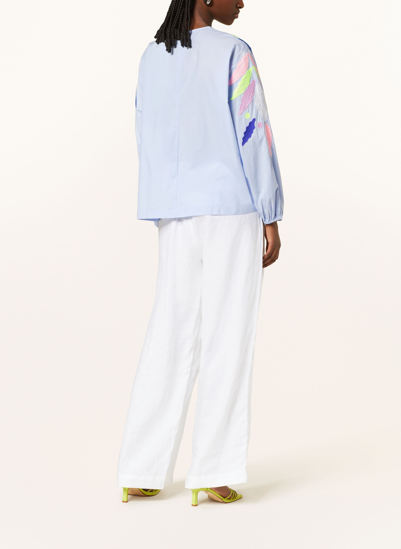 ESSENTIEL ANTWERP Shirt blouse GALAXY, Color: LIGHT BLUE/ PINK/ BLUE (Image 3)