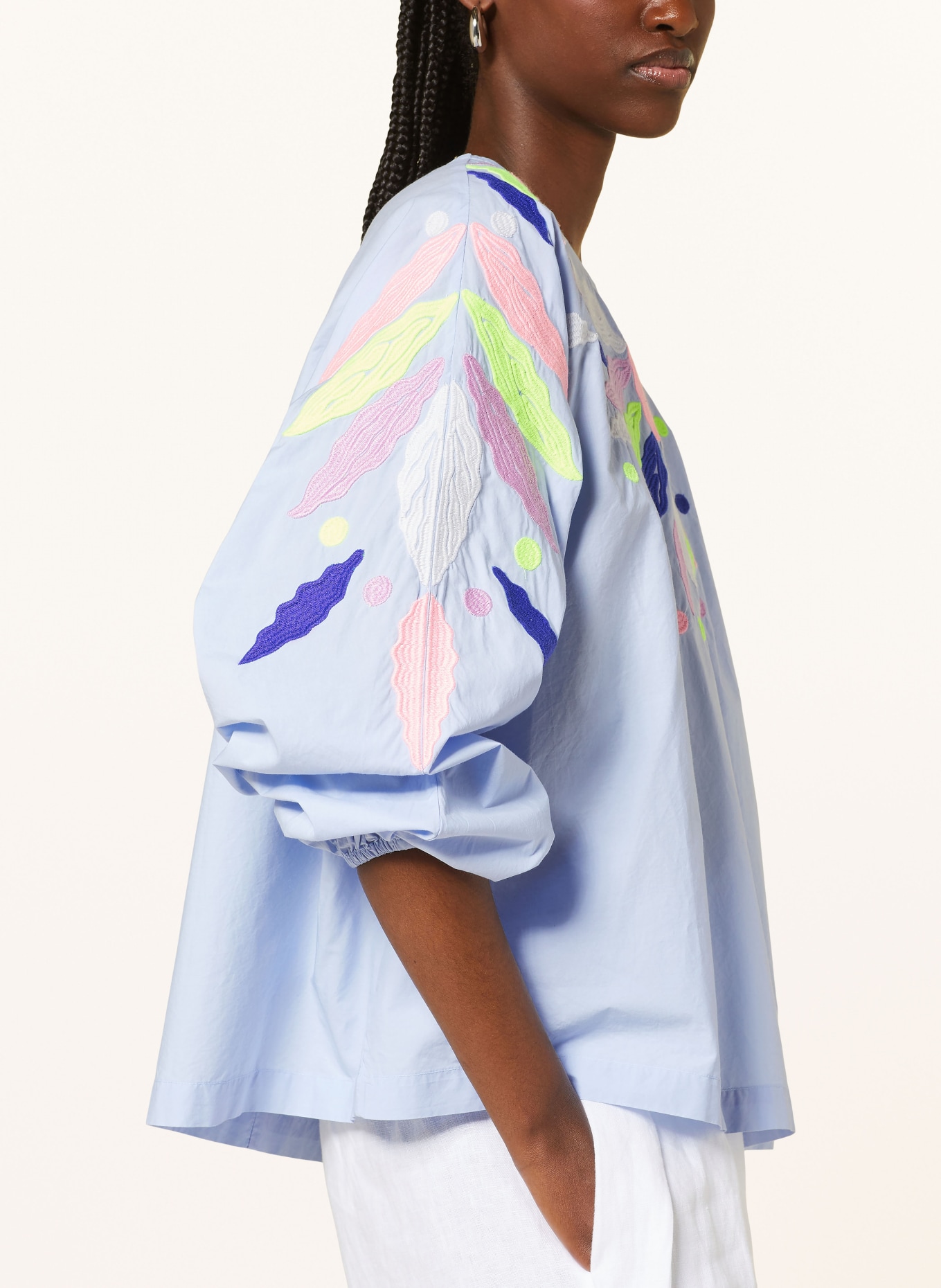 ESSENTIEL ANTWERP Shirt blouse GALAXY, Color: LIGHT BLUE/ PINK/ BLUE (Image 4)