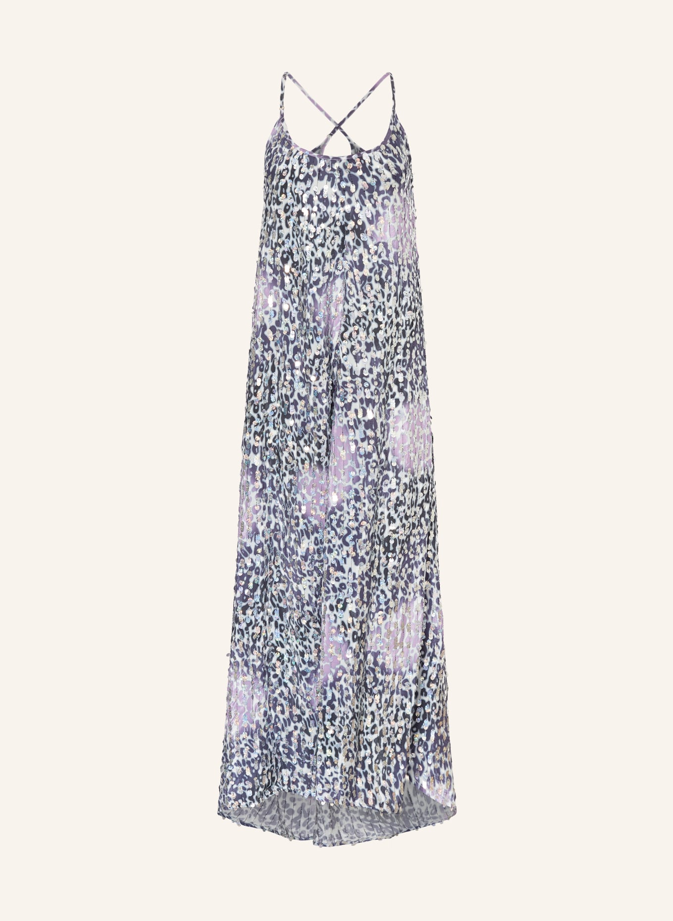 ESSENTIEL ANTWERP Dress GLEEFUL with sequins in light blue light purple