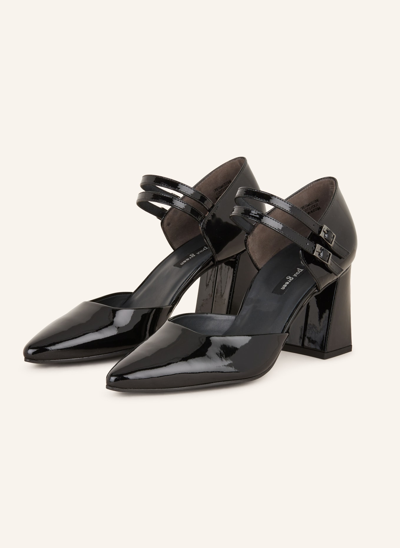 paul green Patent pumps in black