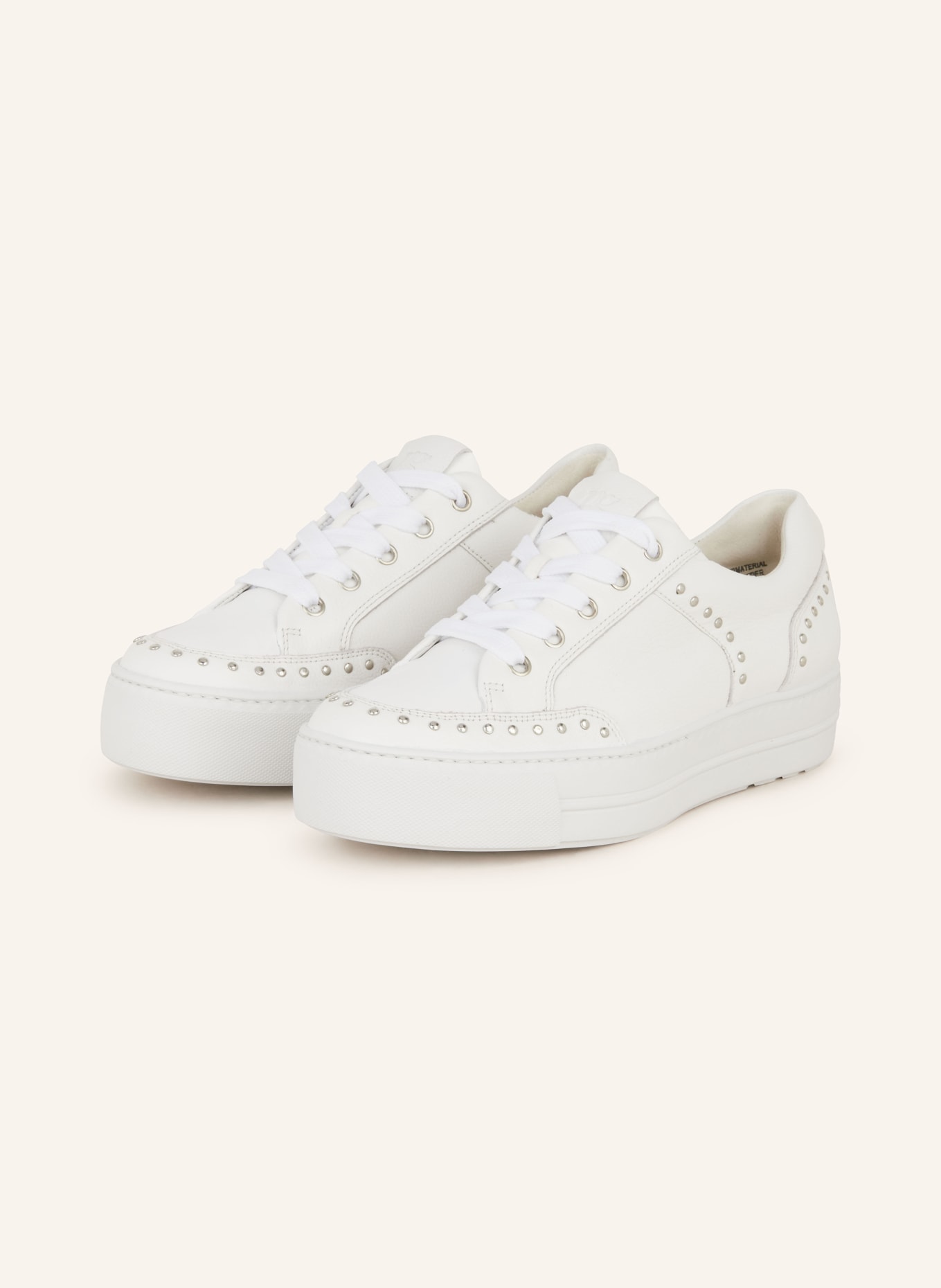 paul green Sneakers with rivets, Color: WHITE (Image 1)