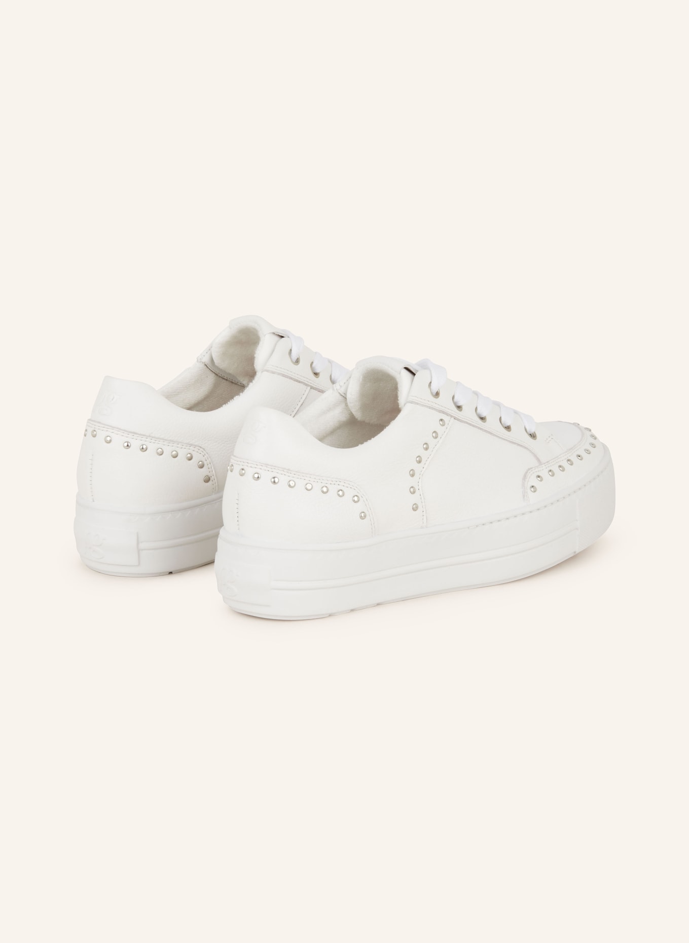 paul green Sneakers with rivets, Color: WHITE (Image 2)