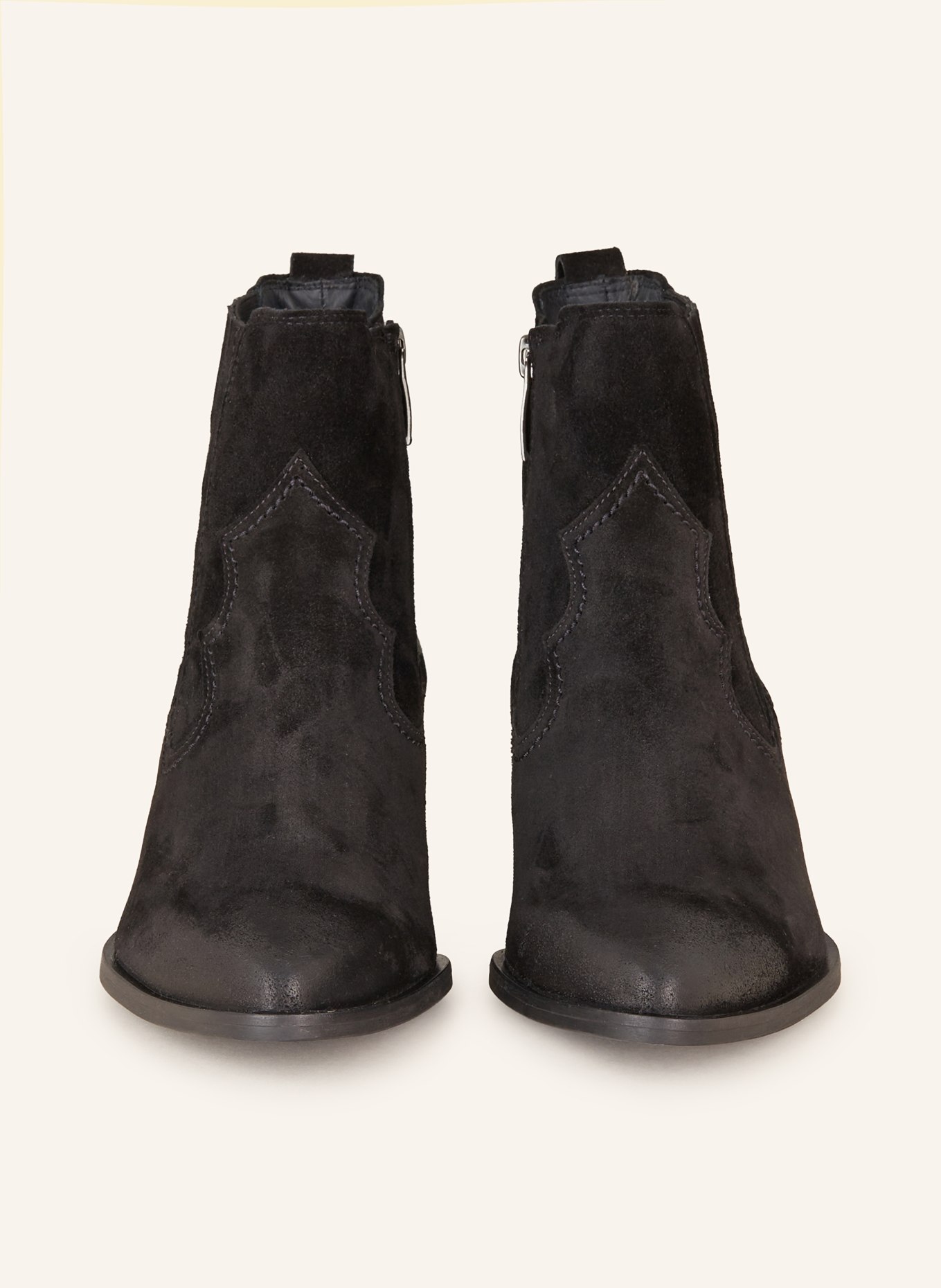 paul green Cowboy Boots: SCHWARZ