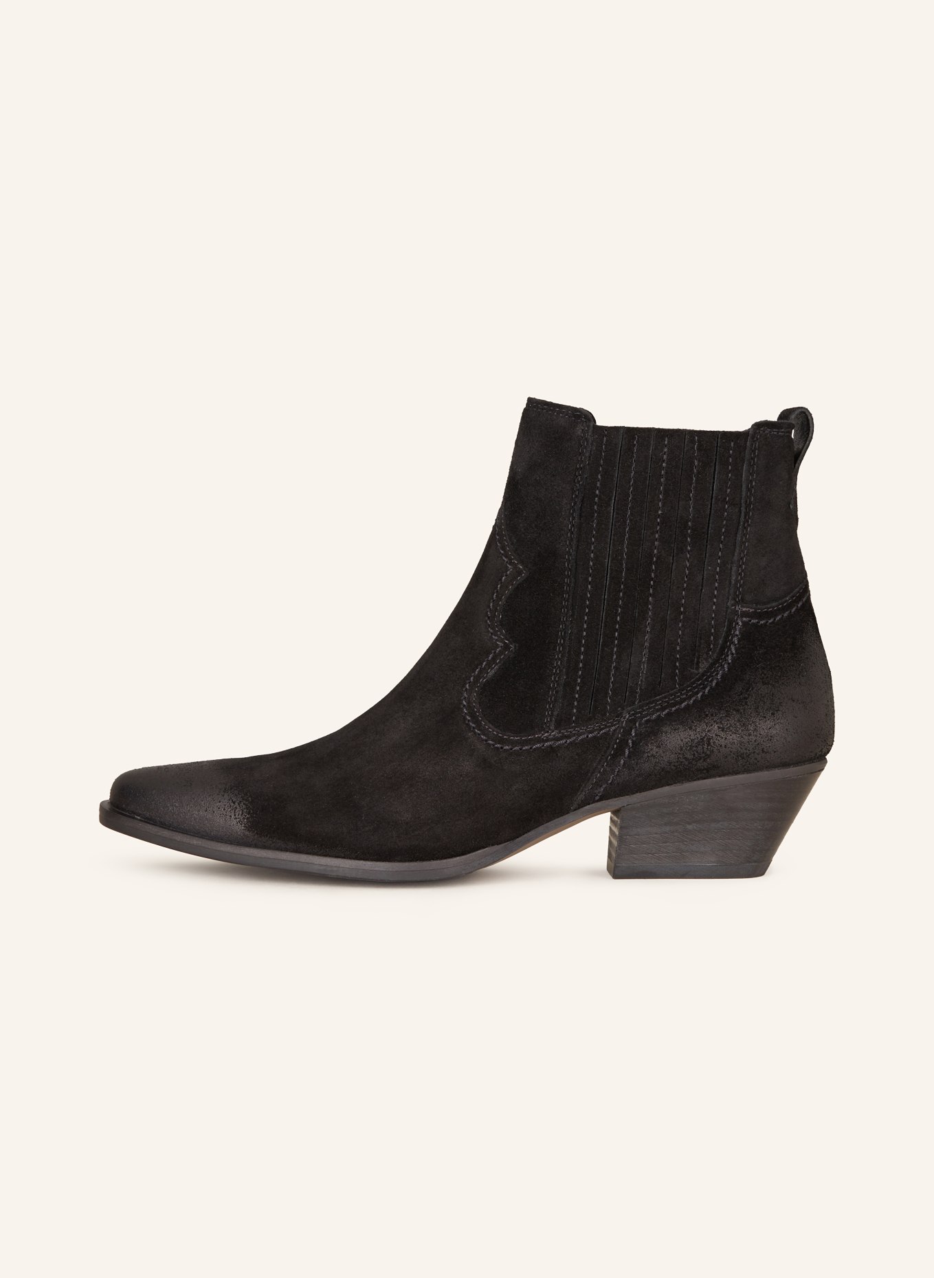 paul green Cowboy Boots: SCHWARZ