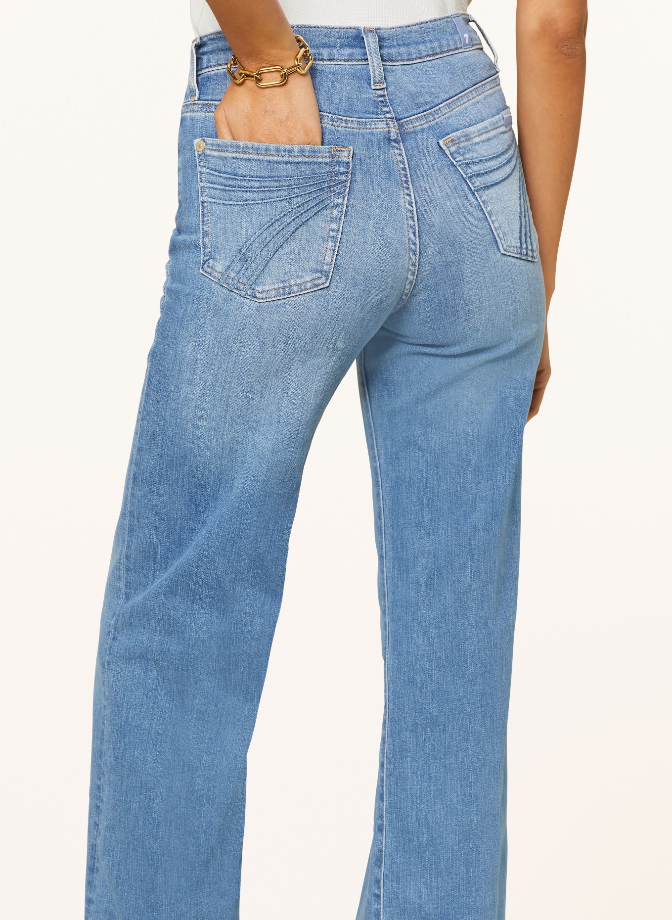 7 for all mankind Flared jeans Modern DOJO, Color: LIGHT BLUE (Image 5)