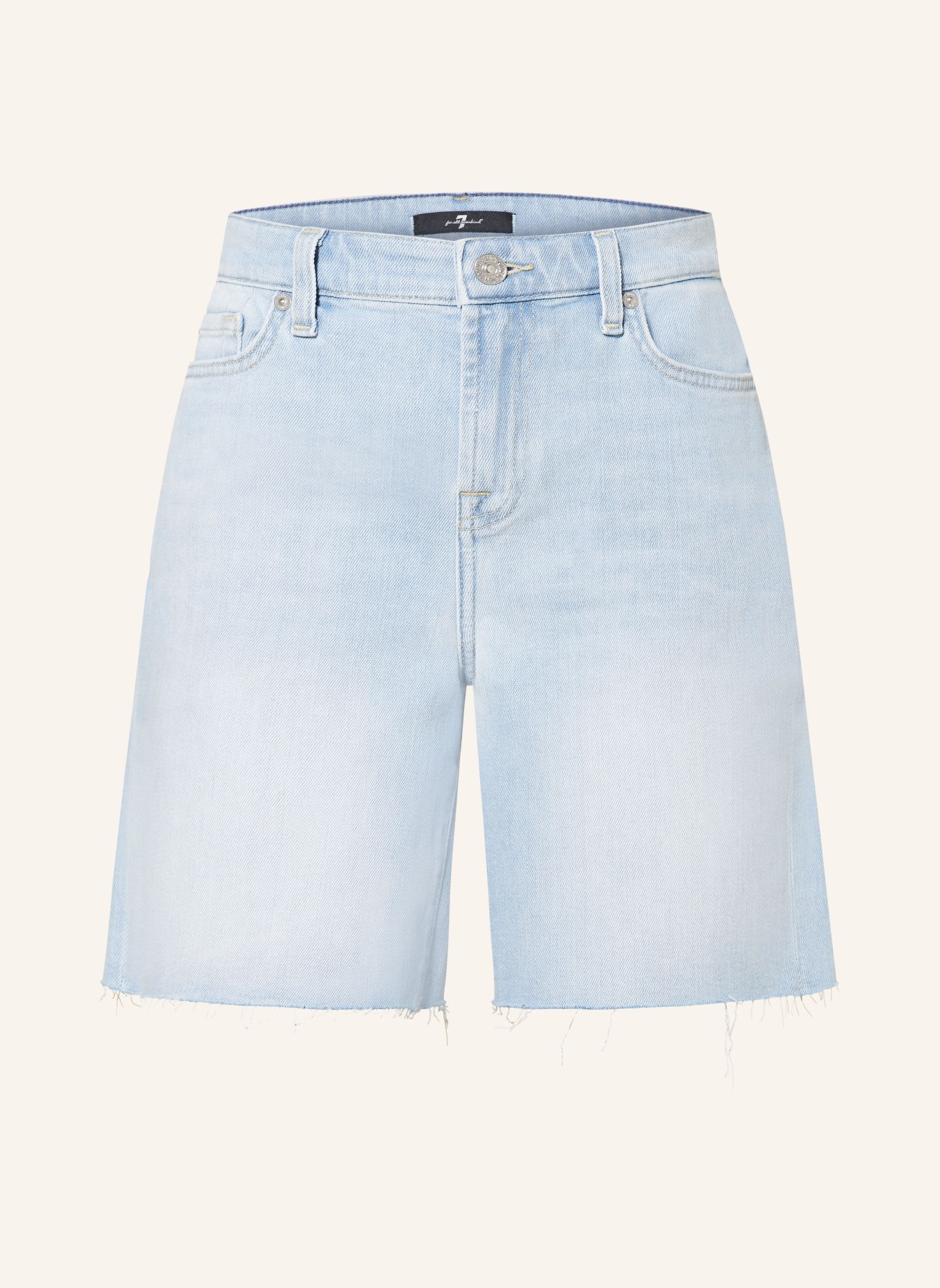 7 for all mankind Denim shorts, Color: LIGHT BLUE (Image 1)