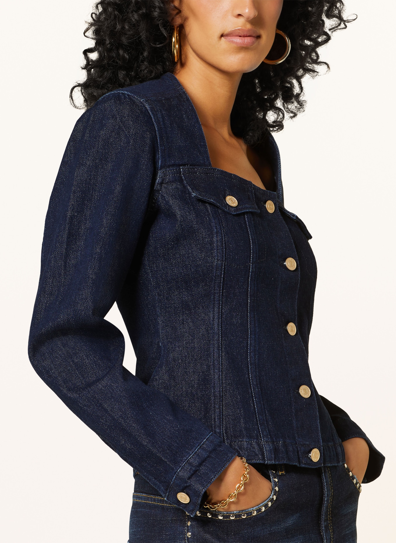 7 for all mankind Jeansjacke SWEETHEART in dunkelblau