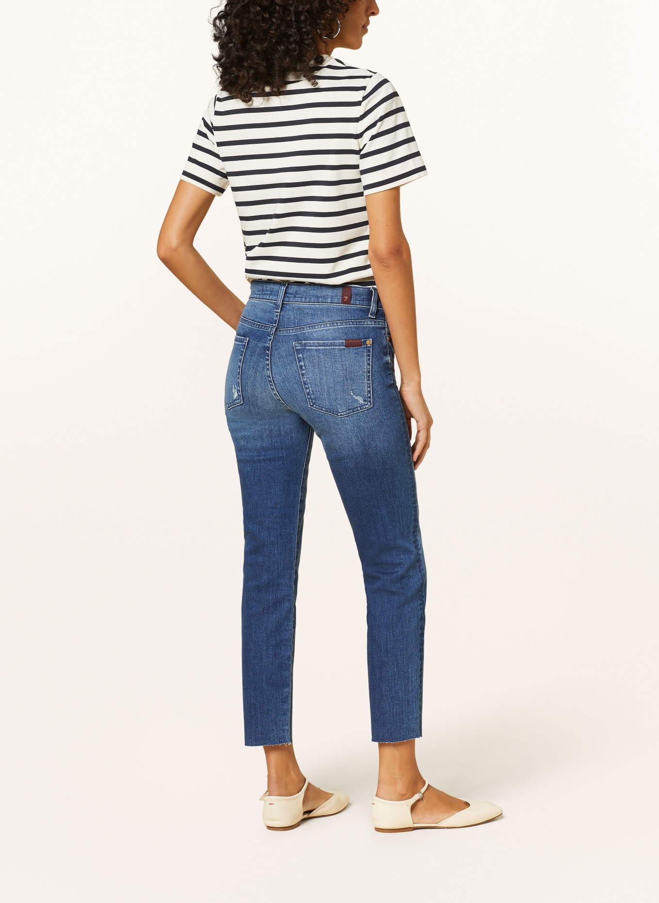 7 for all mankind 7/8 jeans ROXANNE ANKLE, Color: DARK BLUE (Image 3)