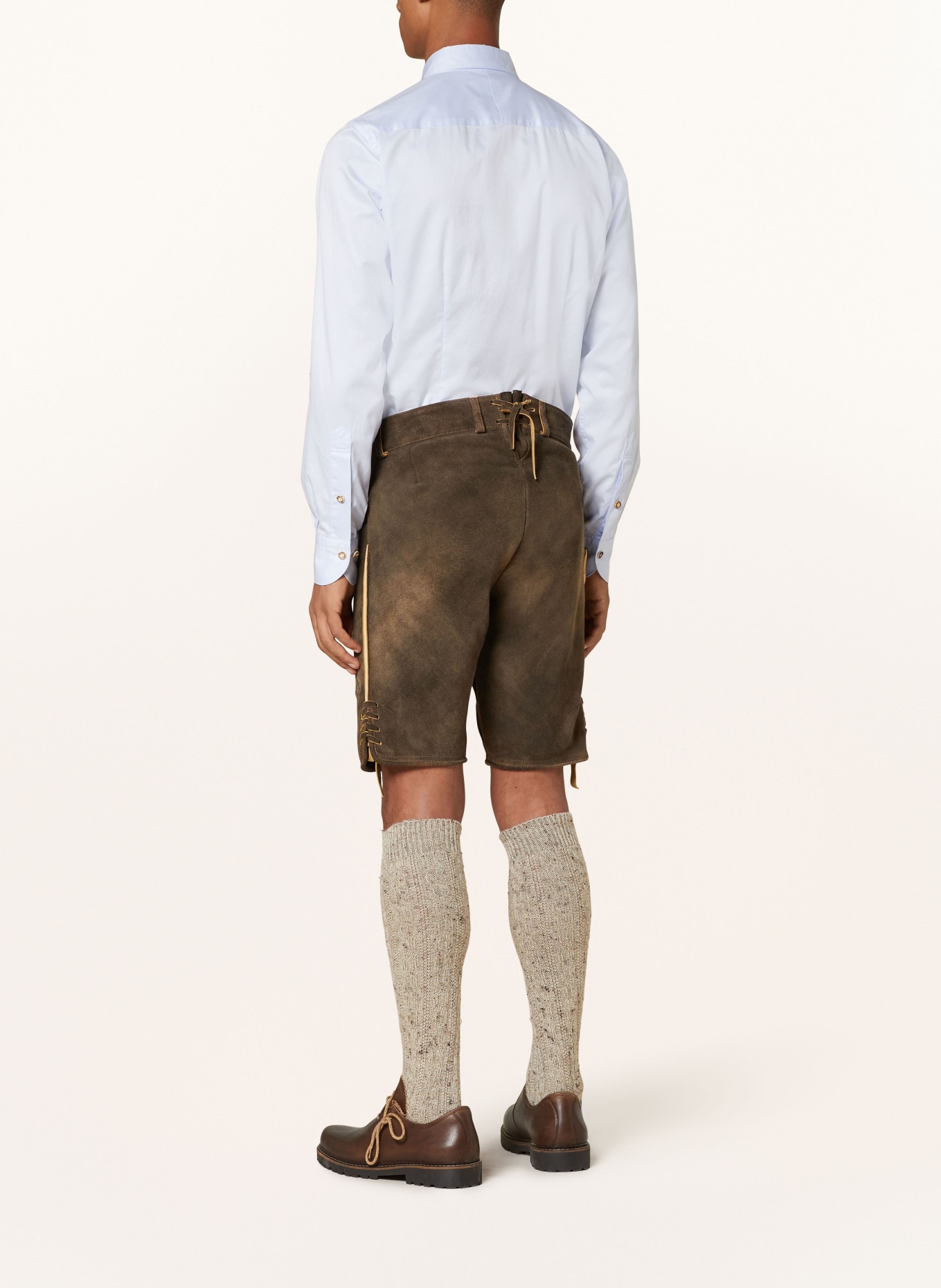 OSTARRICHI Trachten-Lederhose, Farbe: KHAKI (Bild 3)