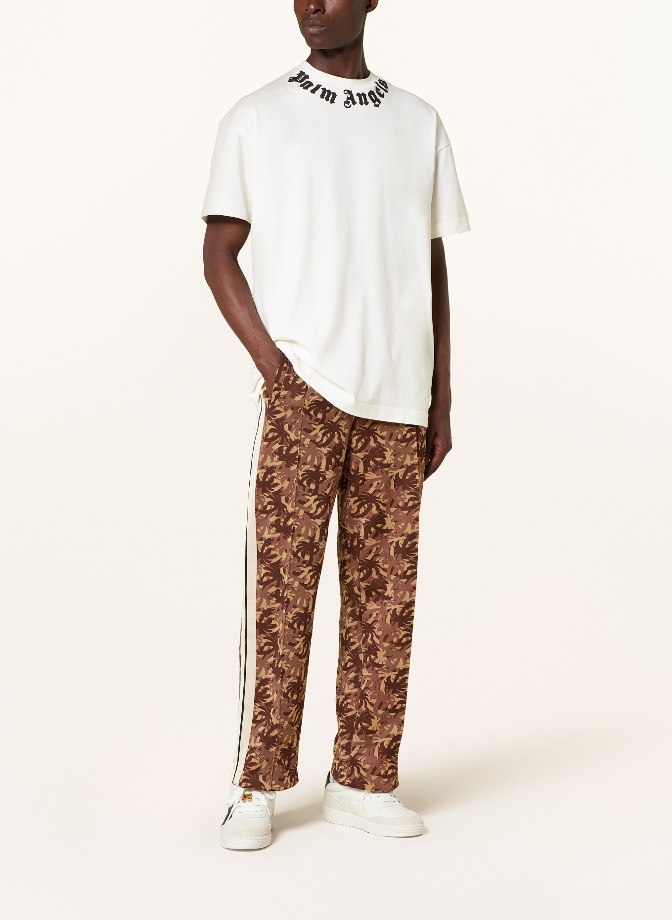 Palm Angels Koszulka oversize: ECRU