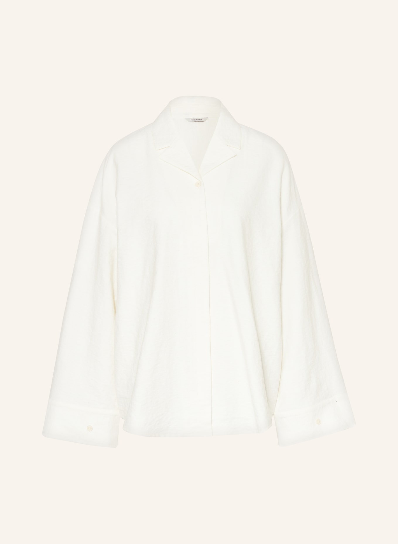 HOLZWEILER Oversized blouse CADI with linen, Color: WHITE (Image 1)