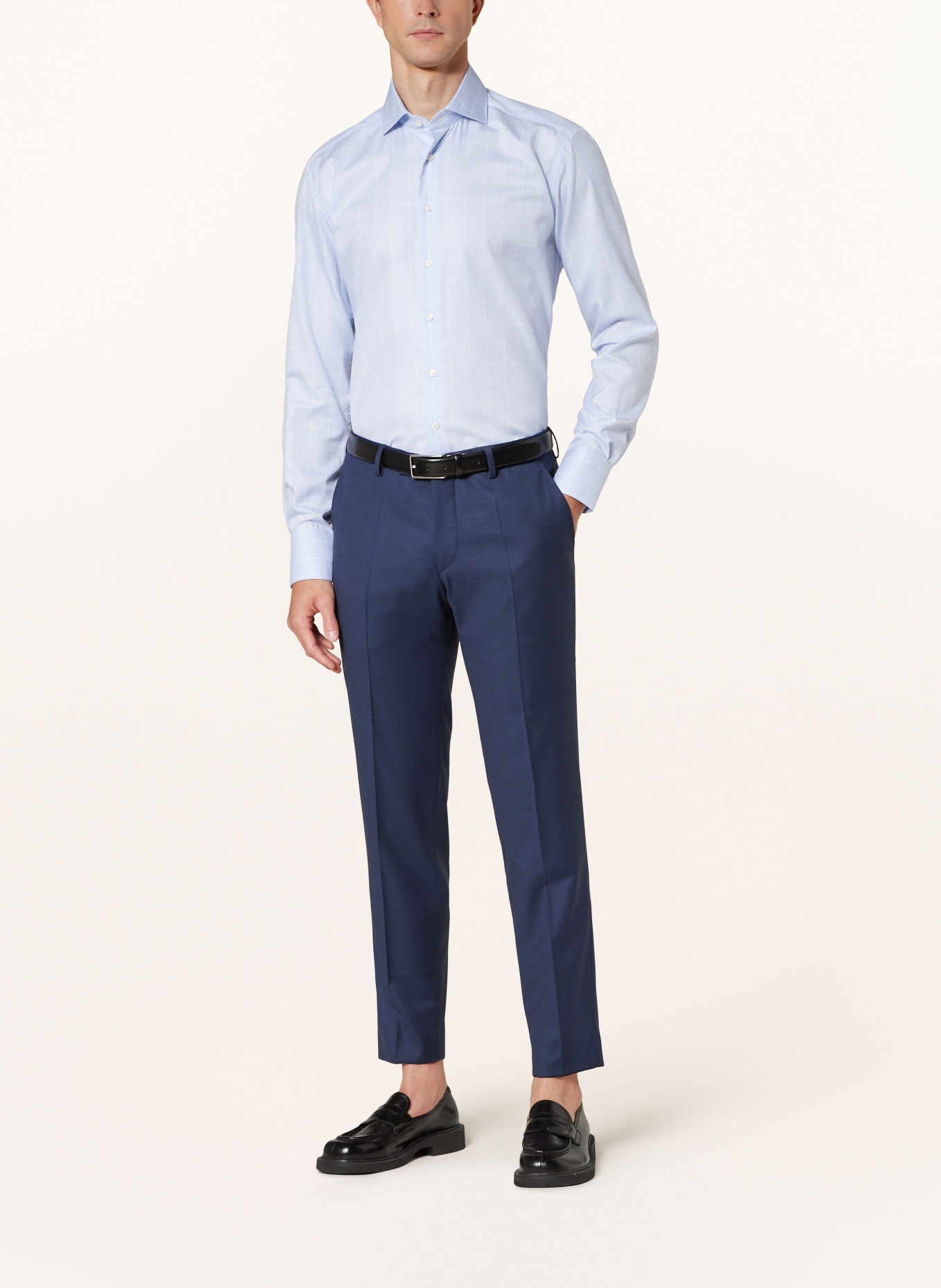 ARTIGIANO Koszula fitted fit: JASNONIEBIESKI