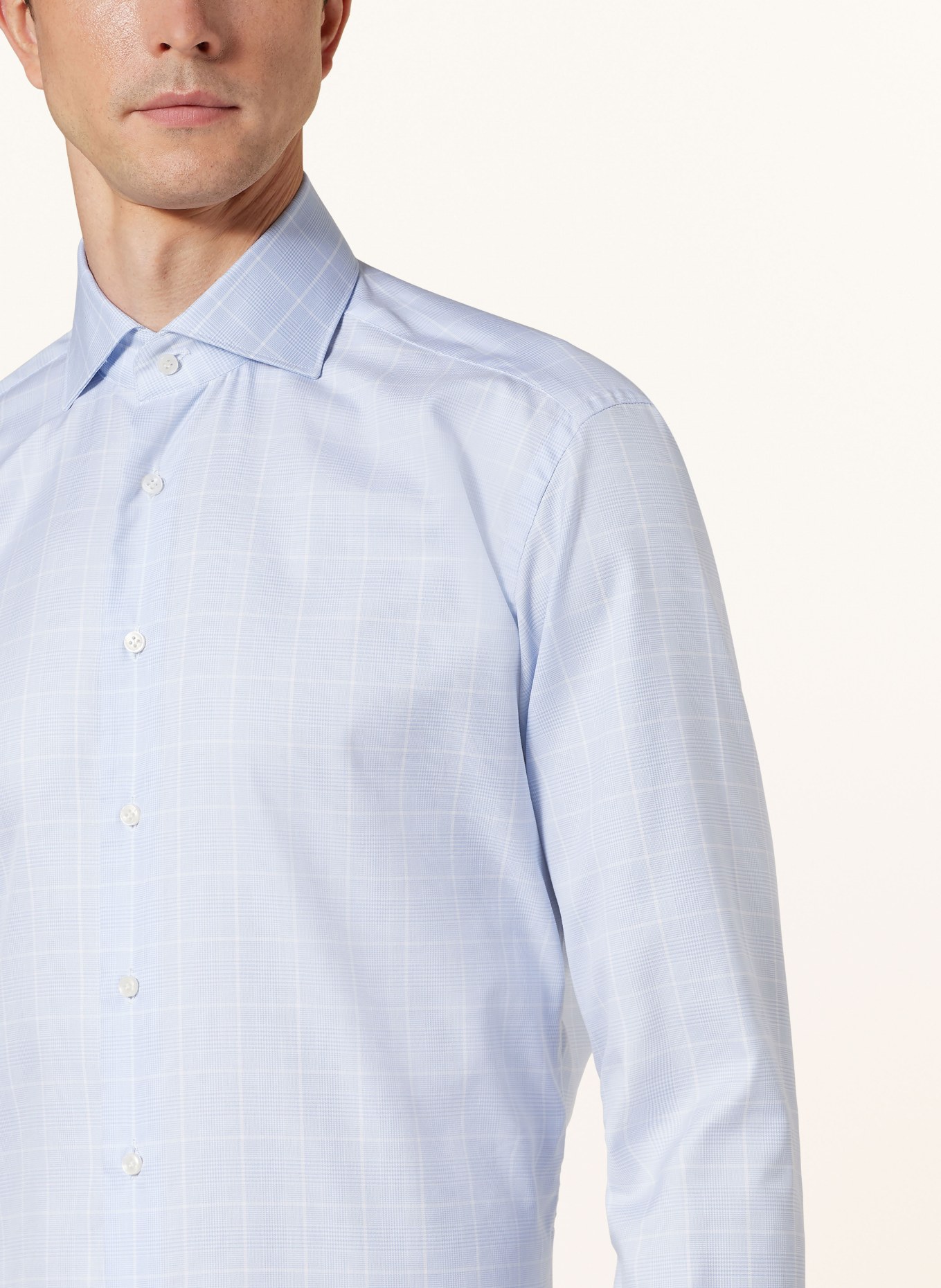 ARTIGIANO Koszula fitted fit: JASNONIEBIESKI