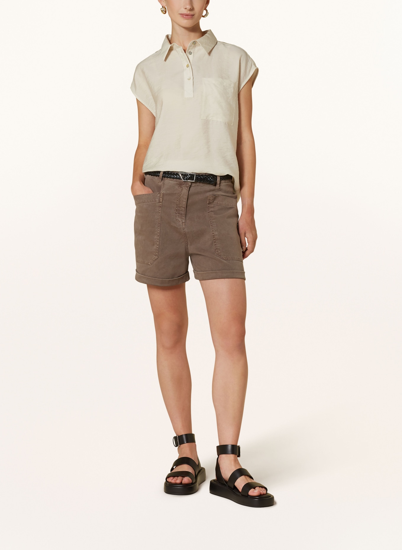 OPUS Shorts MELUBO, Color: BROWN (Image 2)