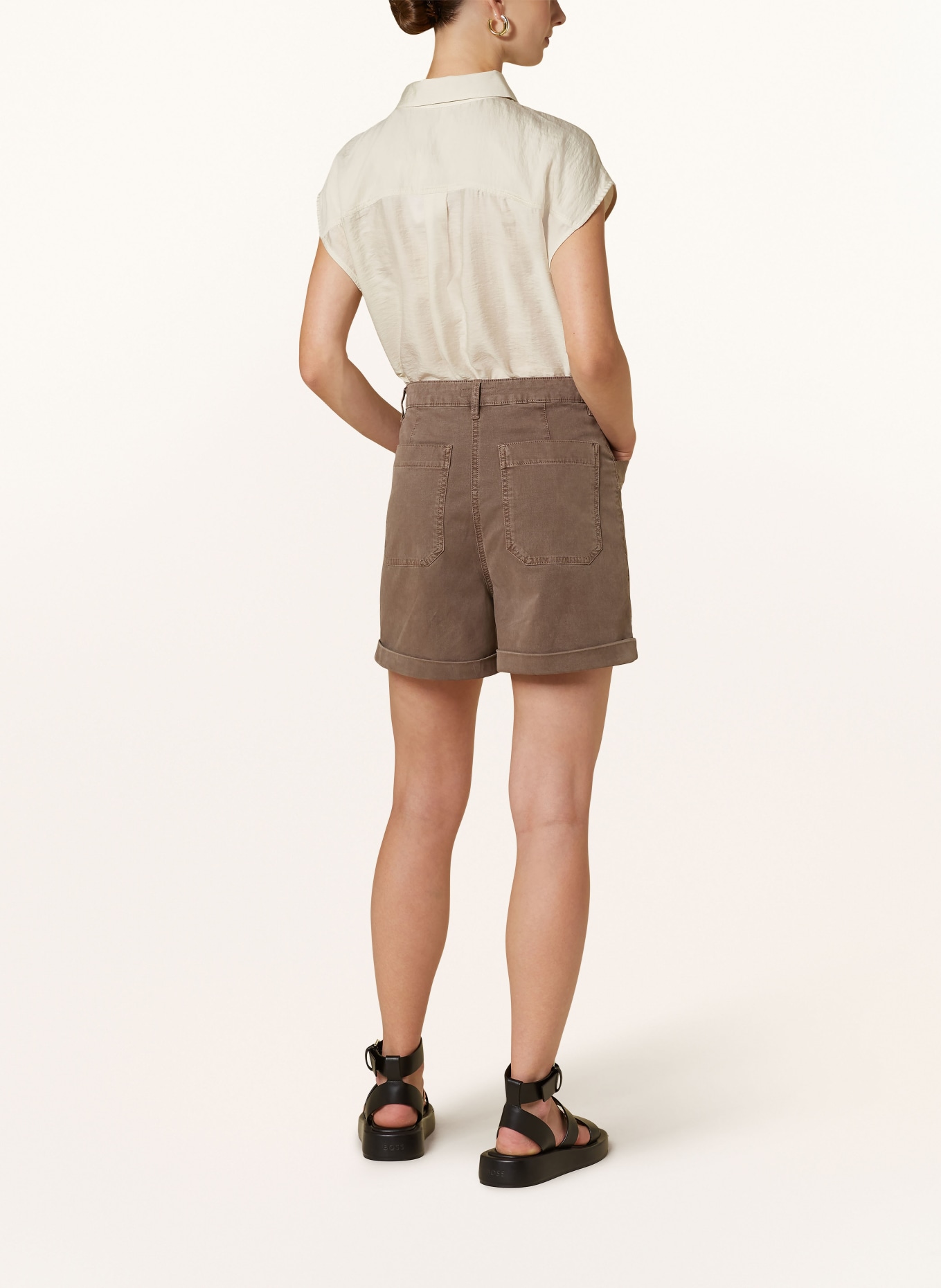 OPUS Shorts MELUBO, Color: BROWN (Image 3)