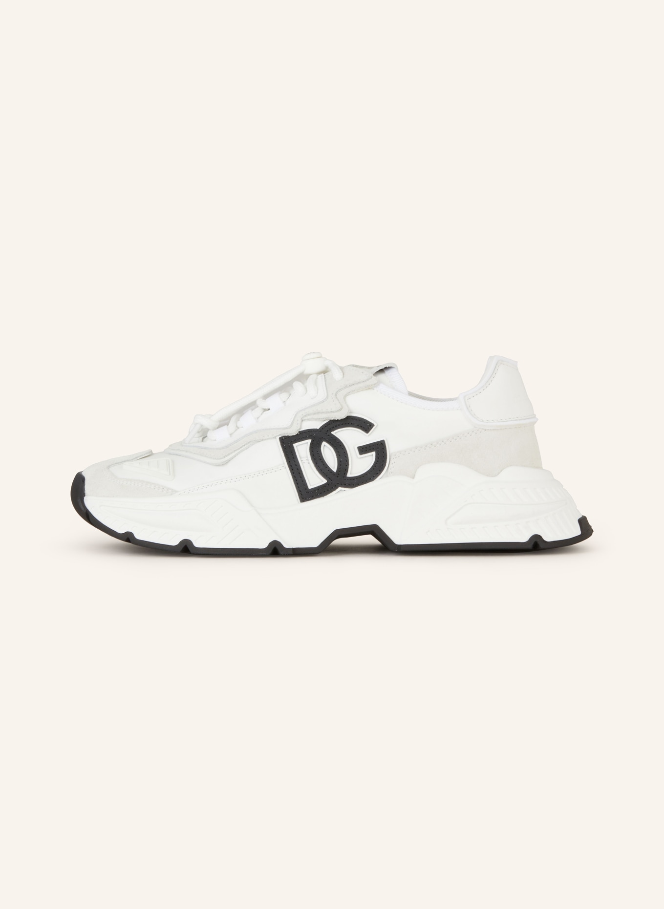DOLCE & GABBANA Sneakersy BASSA: BÍLÁ/ ČERNÁ